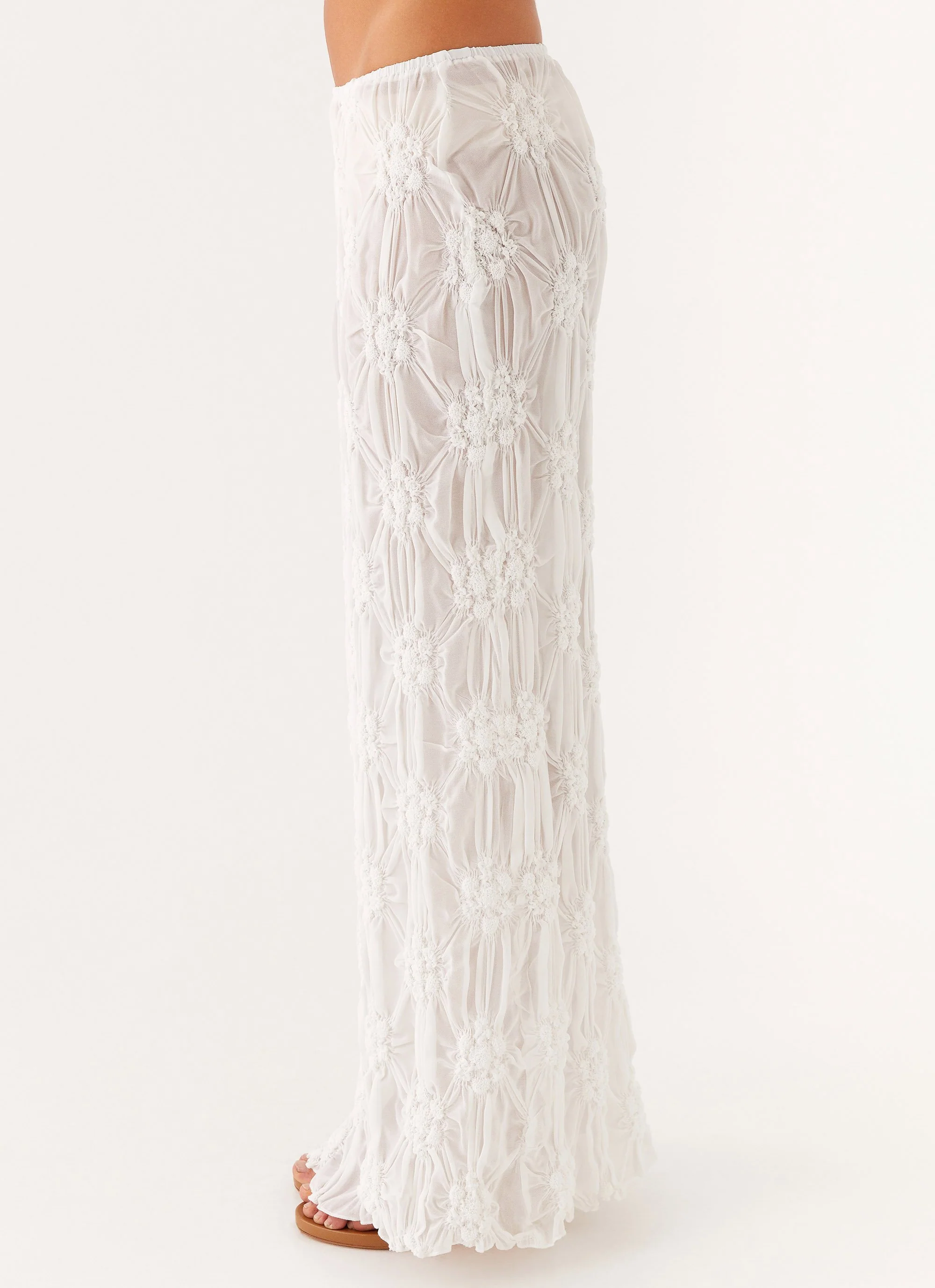 Effortlessly Low Rise Maxi Skirt - Ivory - Image 4