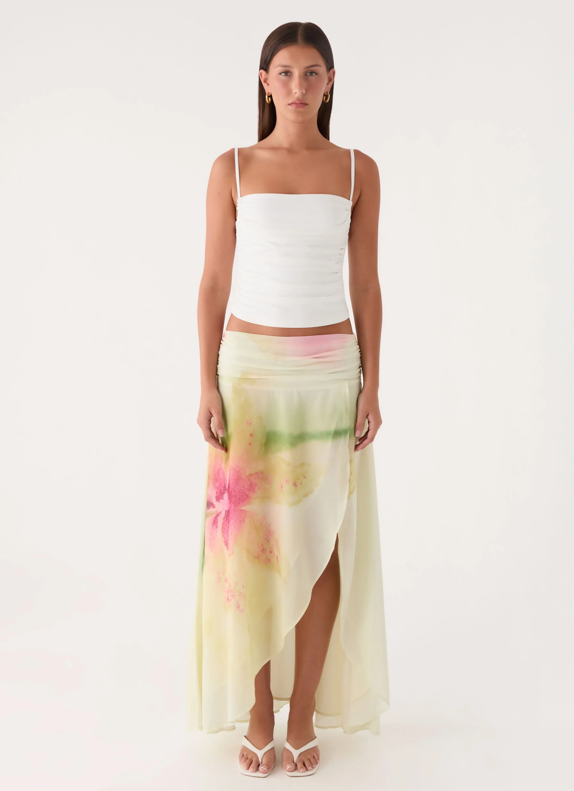 Effy Ruched Top - White - Image 4