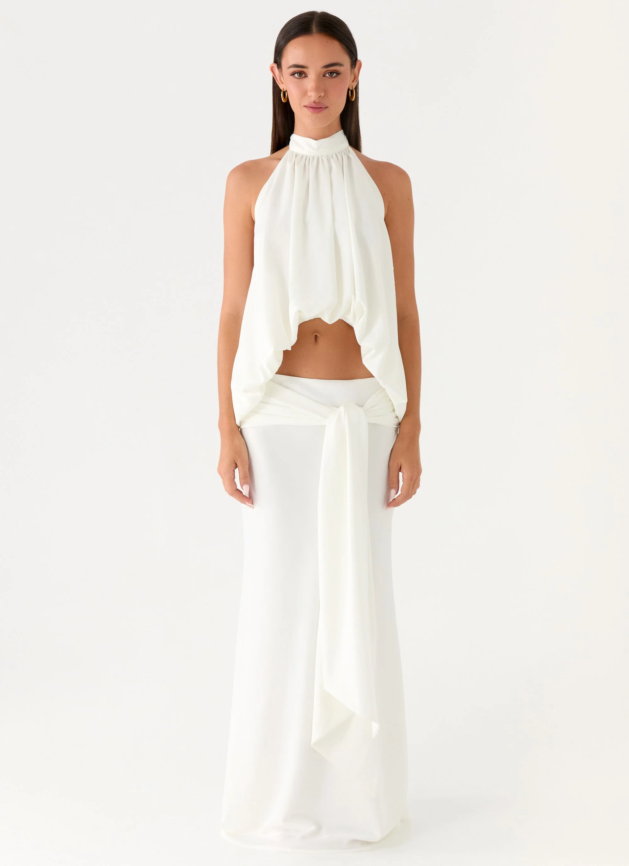 Eirlys Maxi Skirt - White - Image 7
