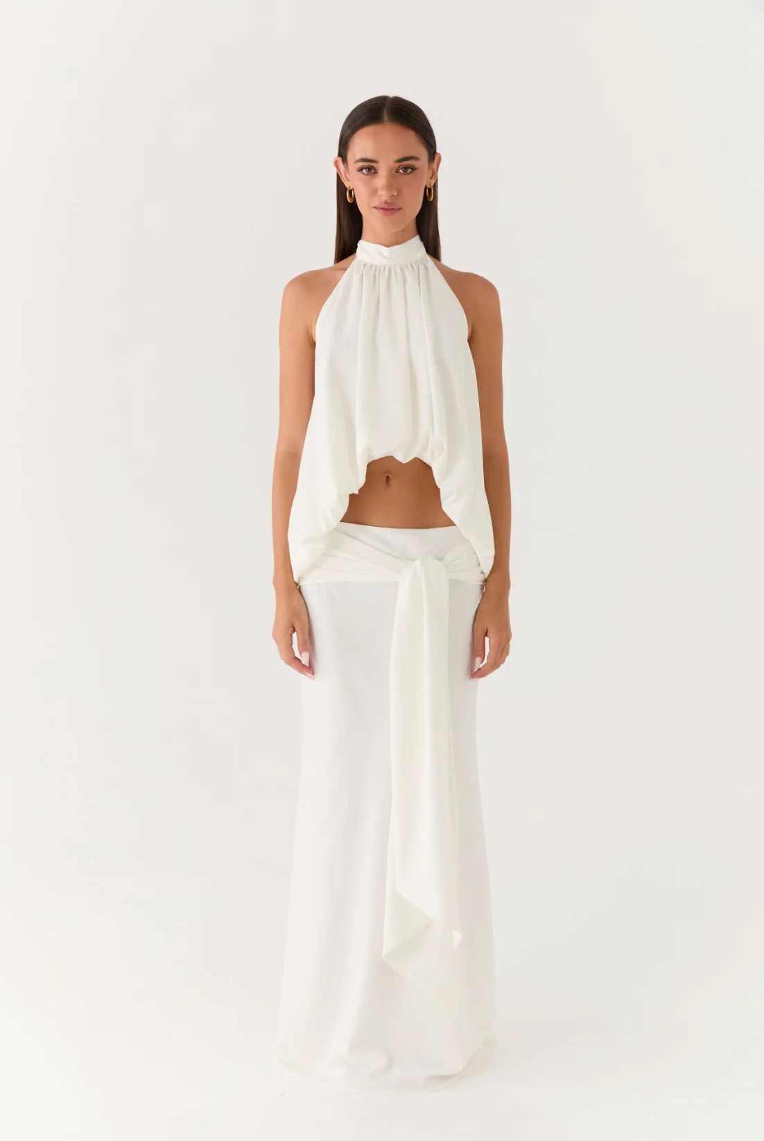Eirlys Maxi Skirt - White - Image 9