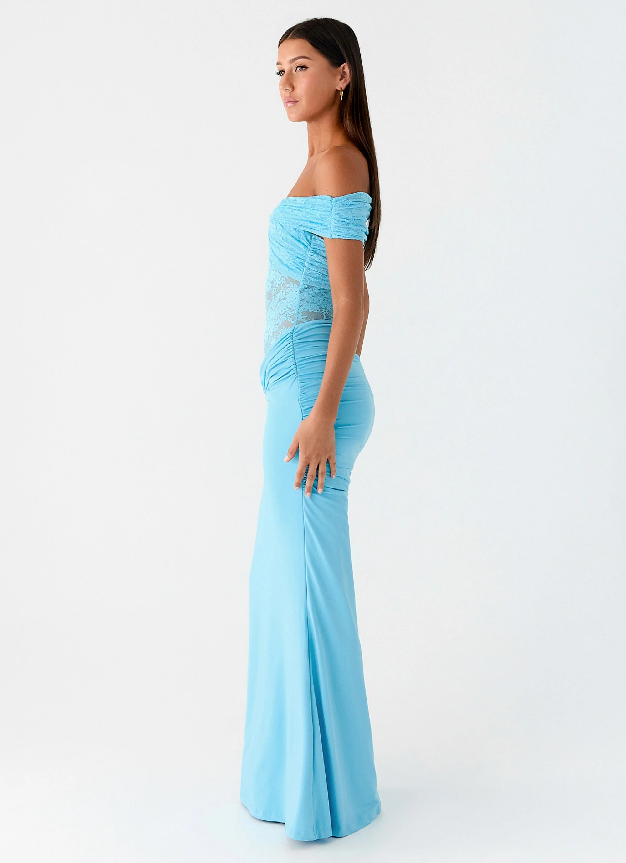 Either Way Maxi Dress - Turquoise Blue - Image 2