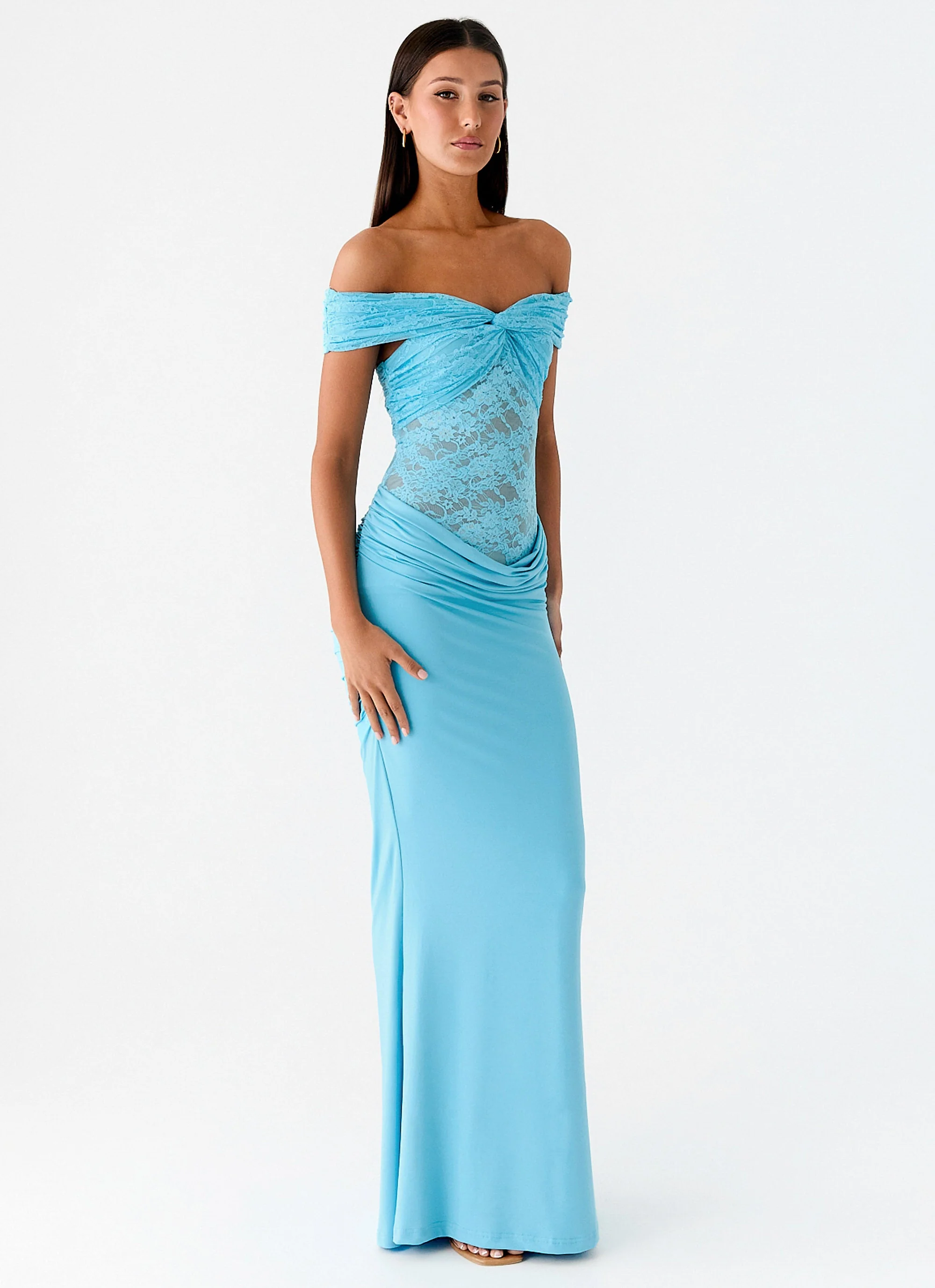 Either Way Maxi Dress - Turquoise Blue - Image 5