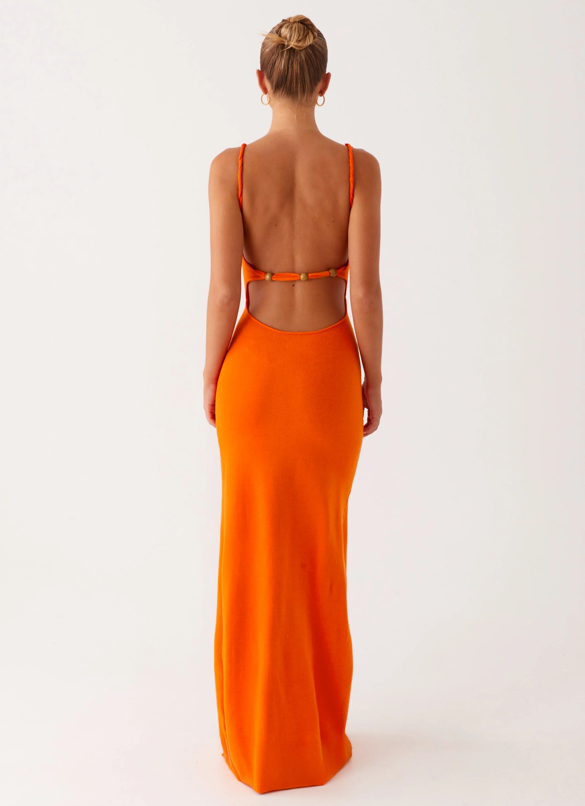 Elaina Knit Maxi Dress - Orange - Image 4