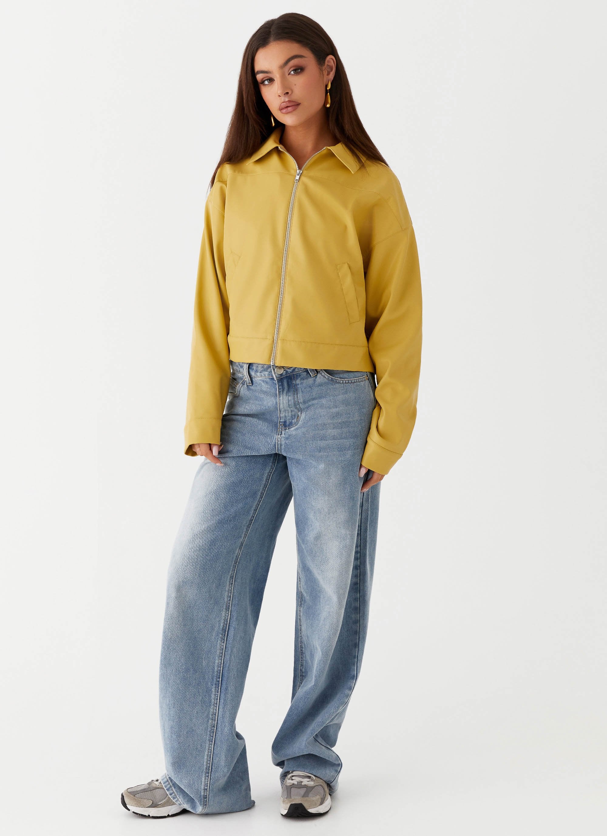 Elara Oversized Jacket - Yellow - Image 3