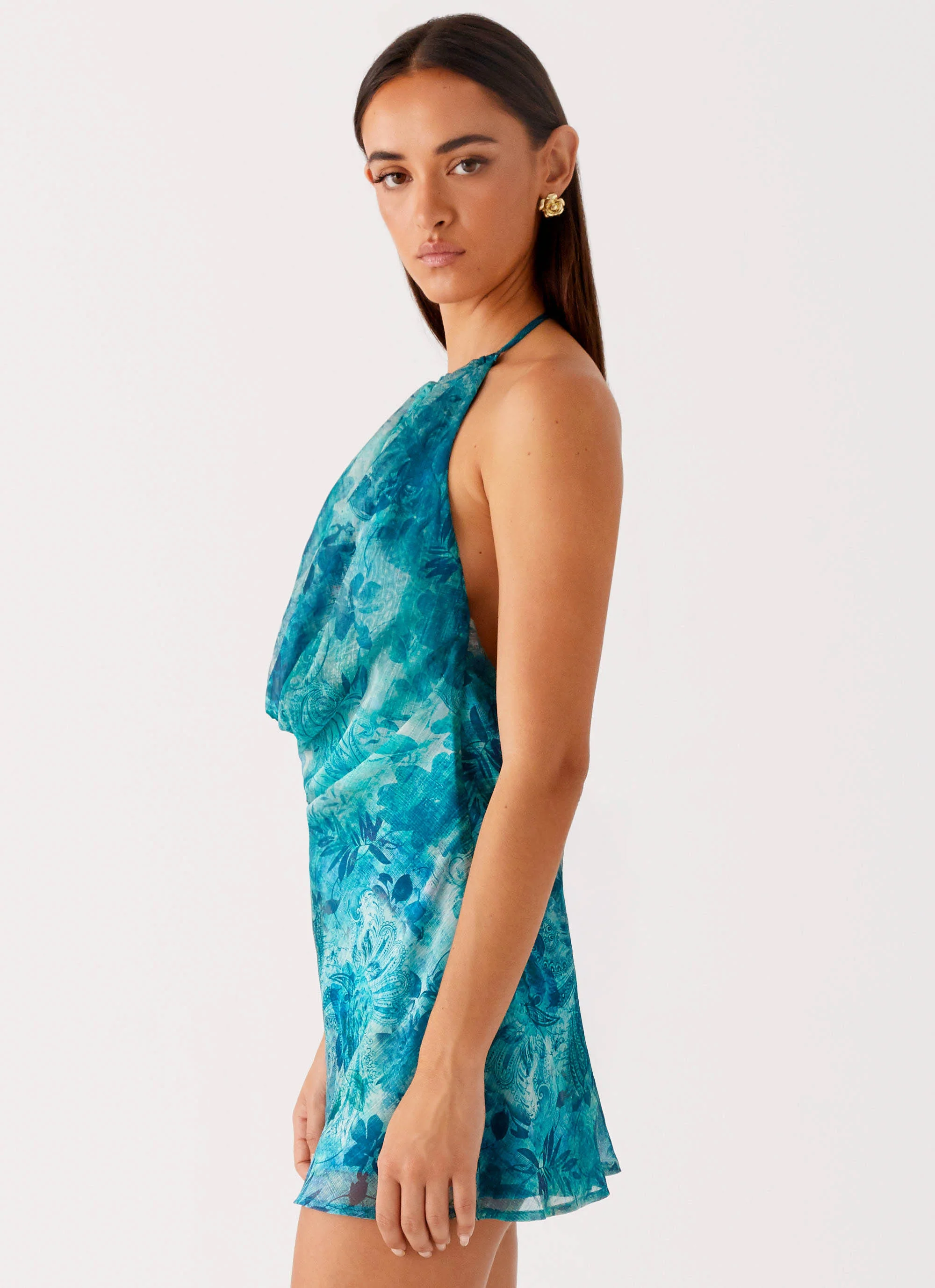 Ele Mini Dress - Teal - Image 3