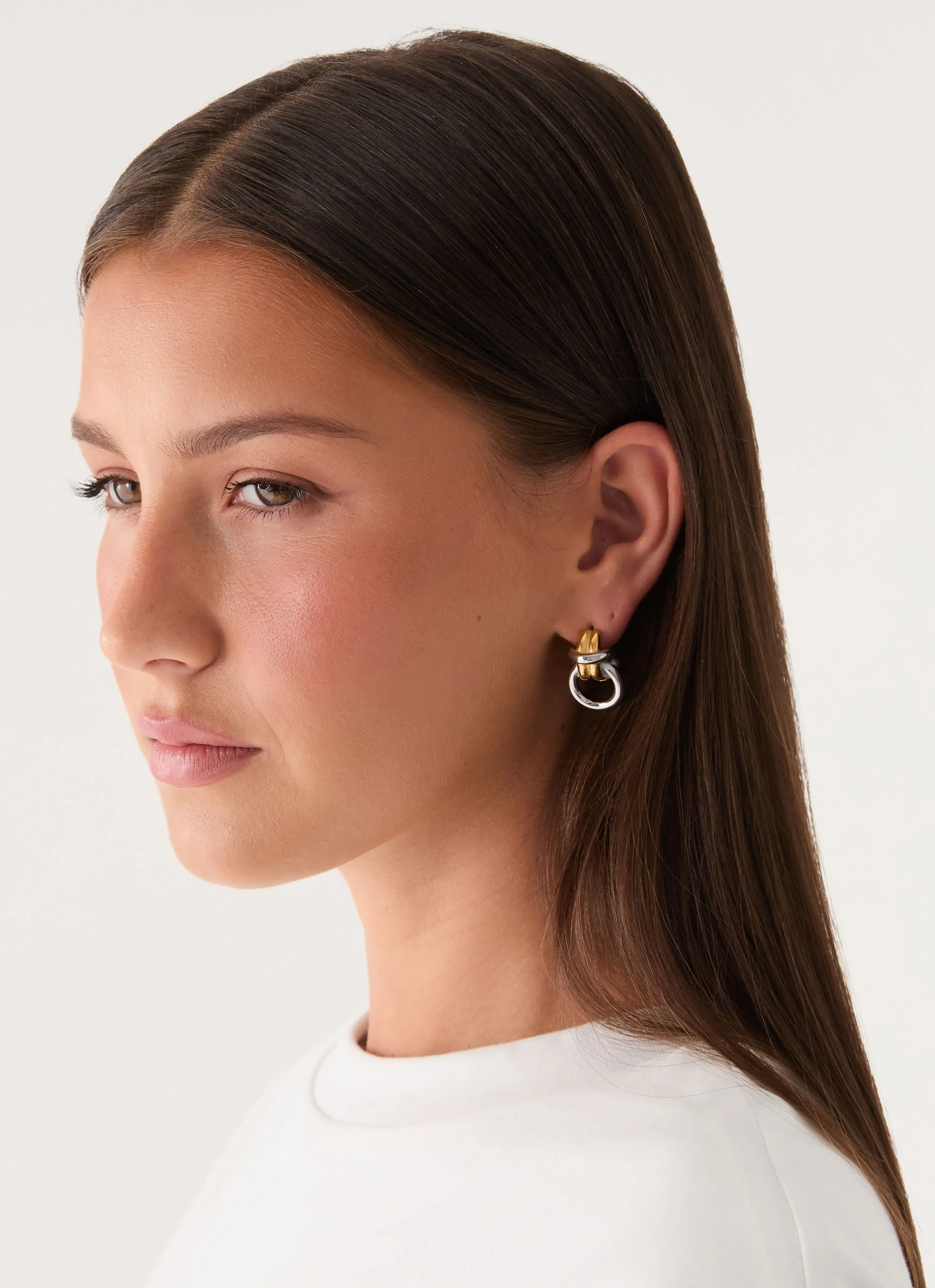 Electric Kiss Earrings - Gold/Silver - Image 4