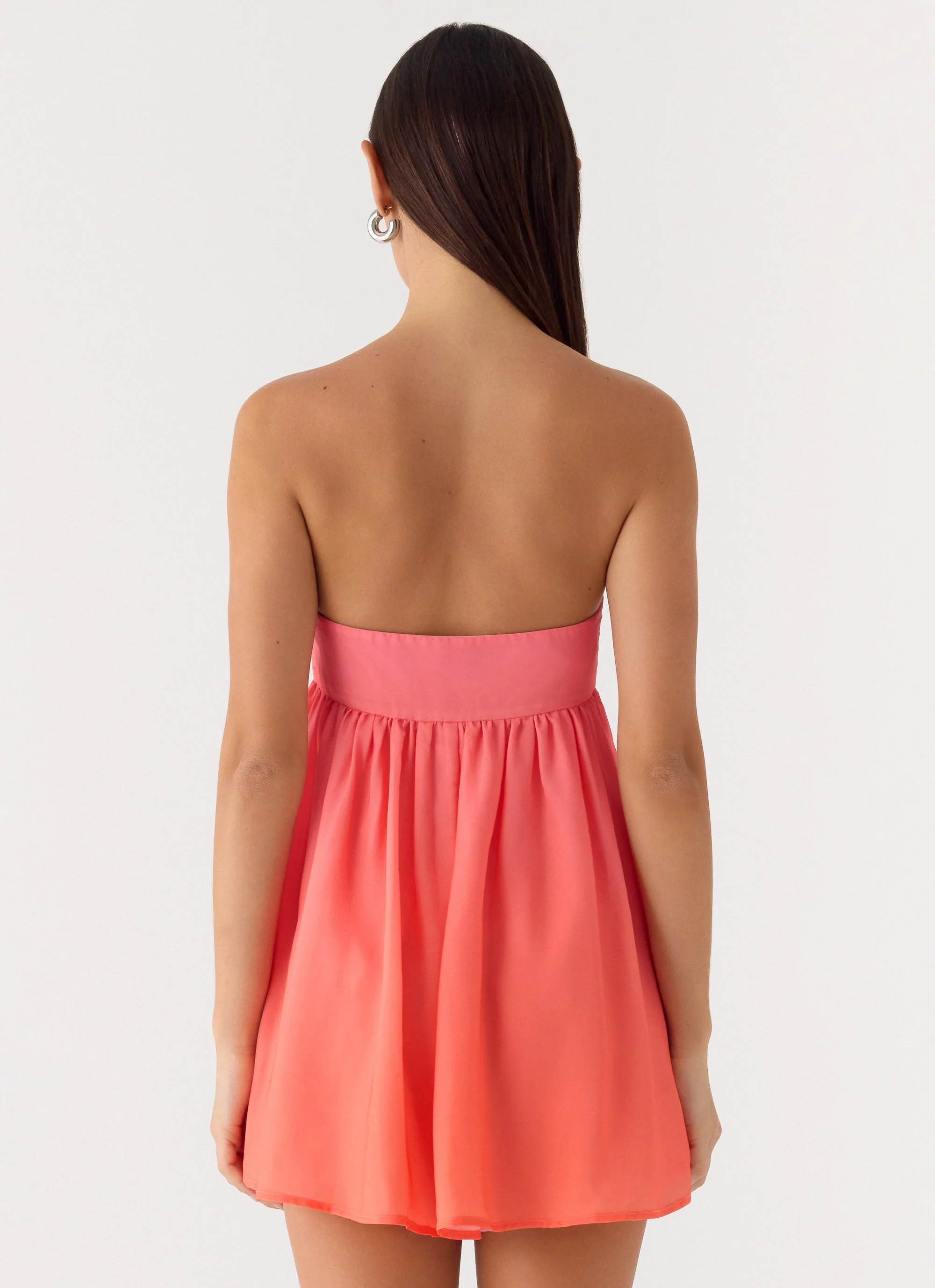 Elevare Strapless Mini Dress - Sunset Ombre - Image 3