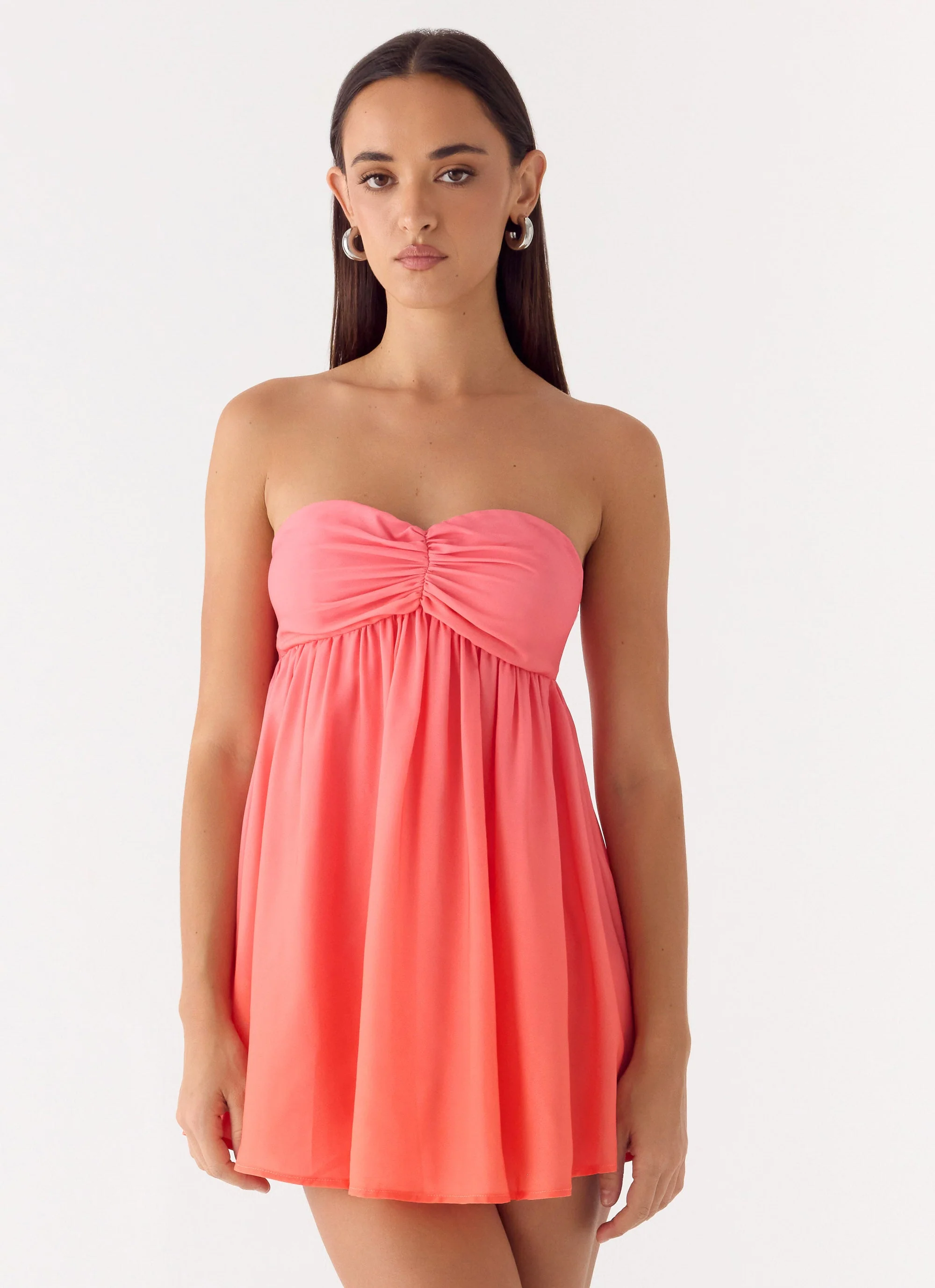 Elevare Strapless Mini Dress - Sunset Ombre - Image 6