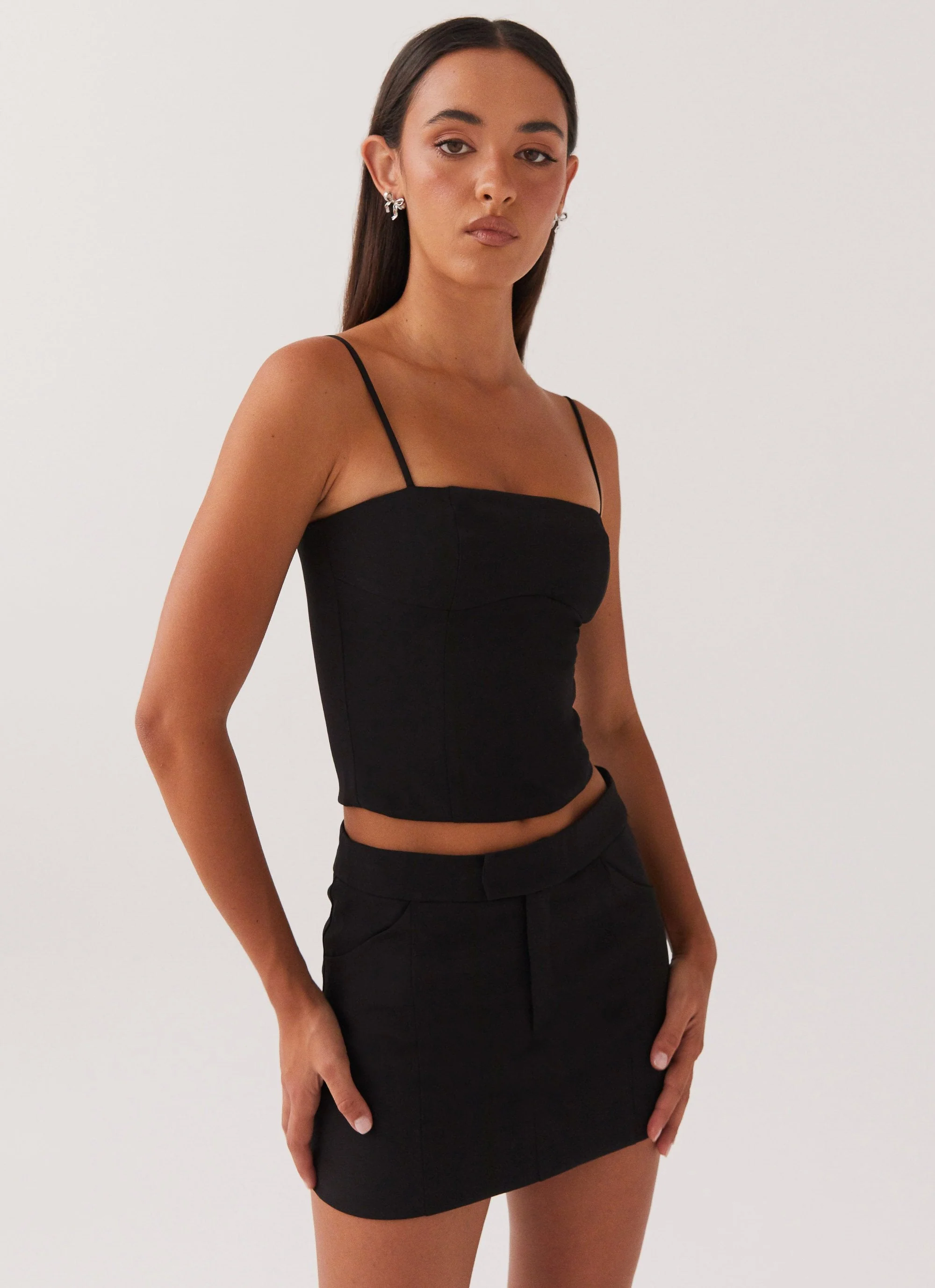 Eliana Crop Top - Black - Image 6