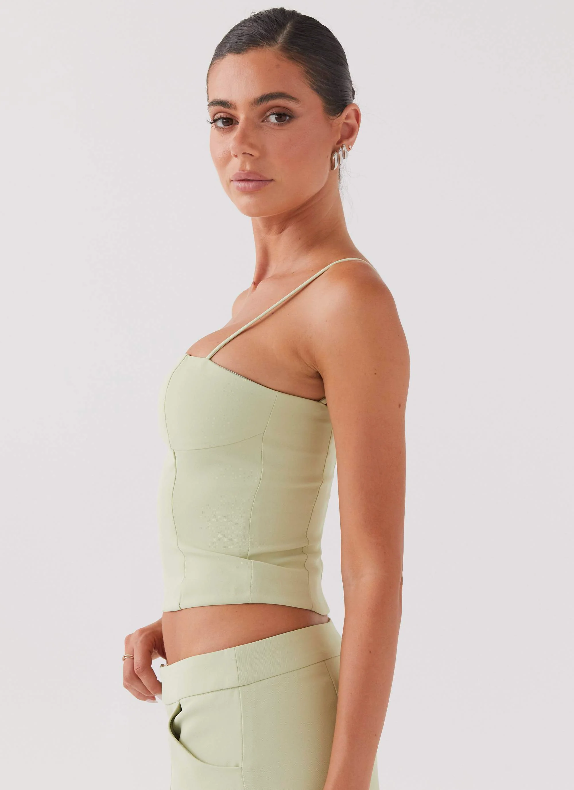 Eliana Crop Top - Green Zest - Image 3