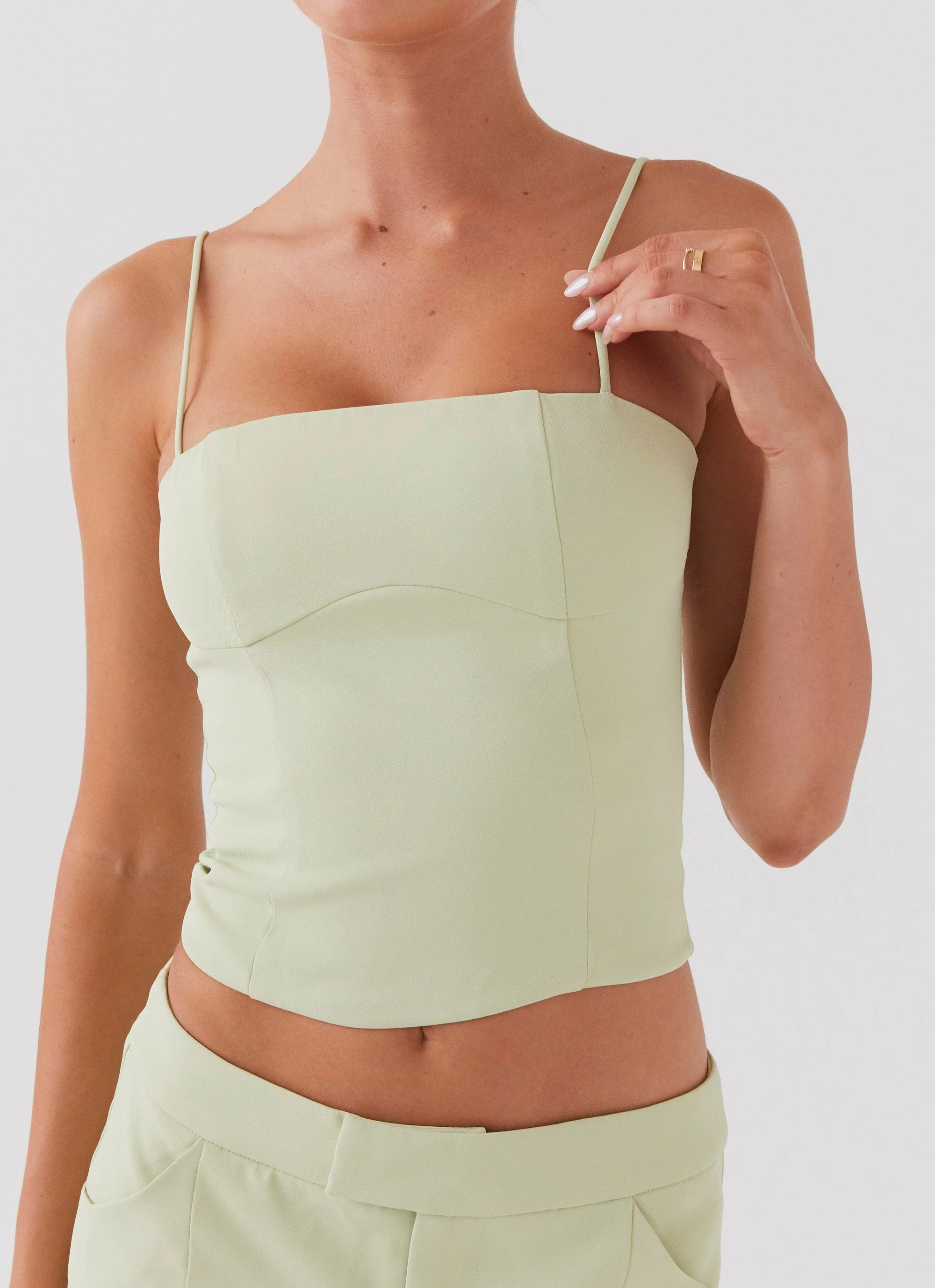 Eliana Crop Top - Green Zest - Image 6