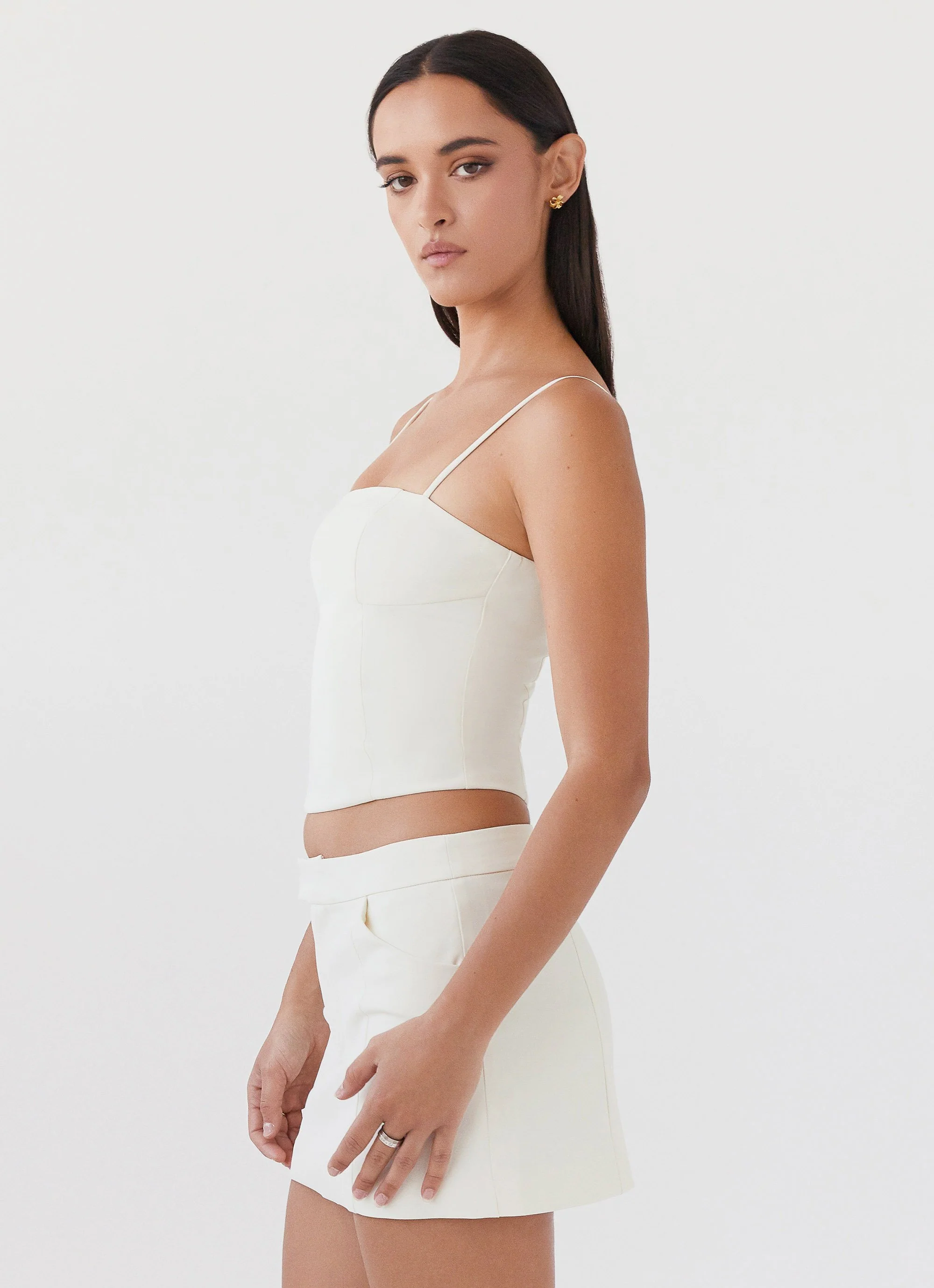 Eliana Crop Top - Ivory - Image 4