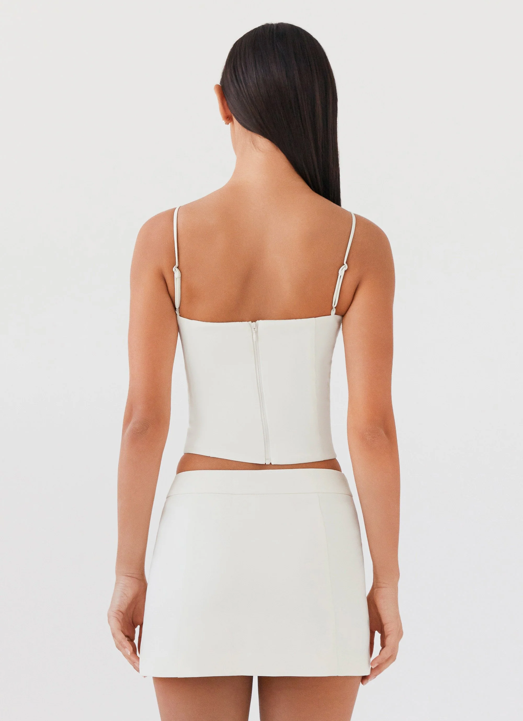 Eliana Crop Top - Ivory - Image 5