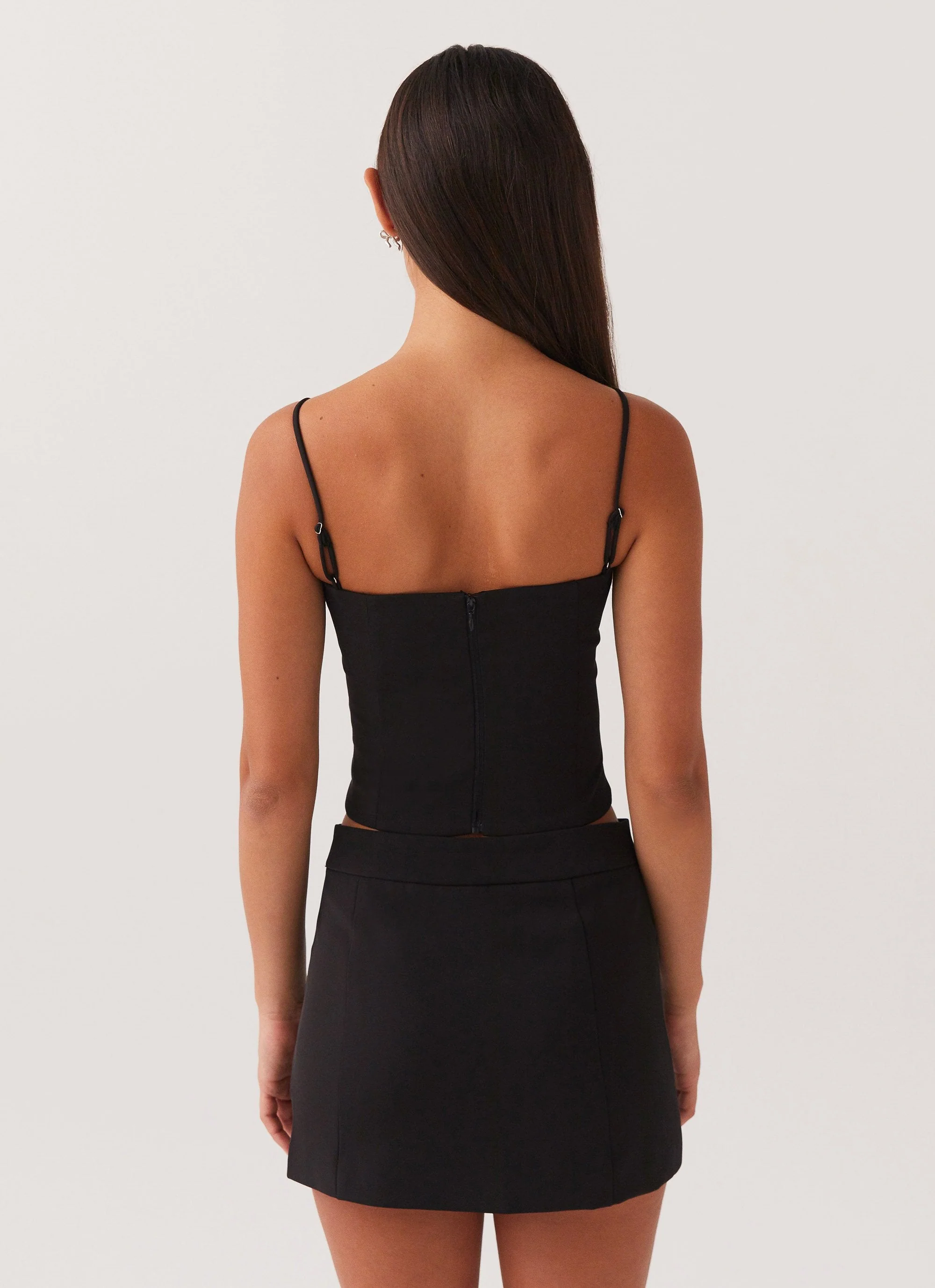 Eliana Suit Mini Skirt - Black - Image 4