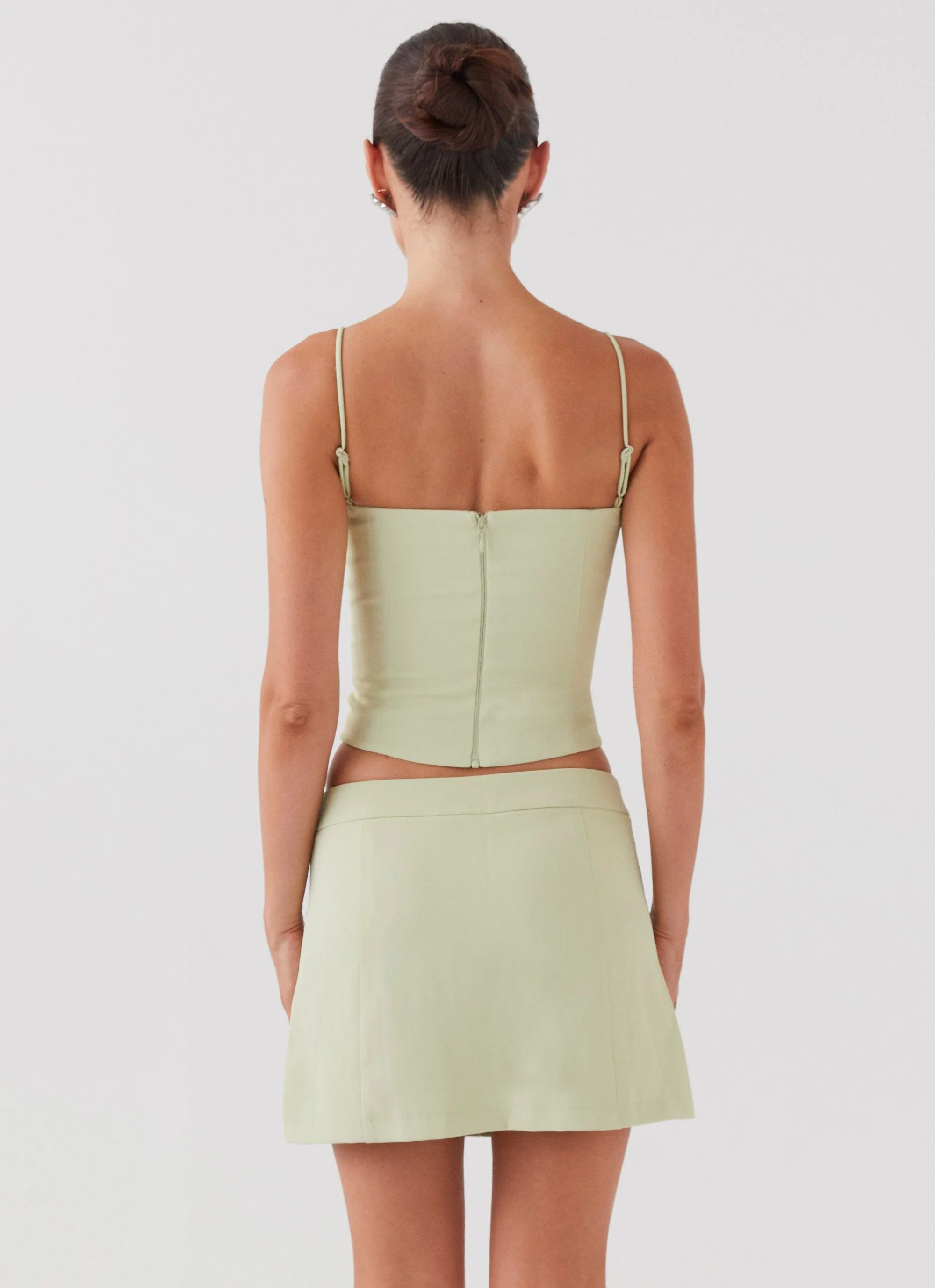 Eliana Suit Mini Skirt - Green Zest - Image 4