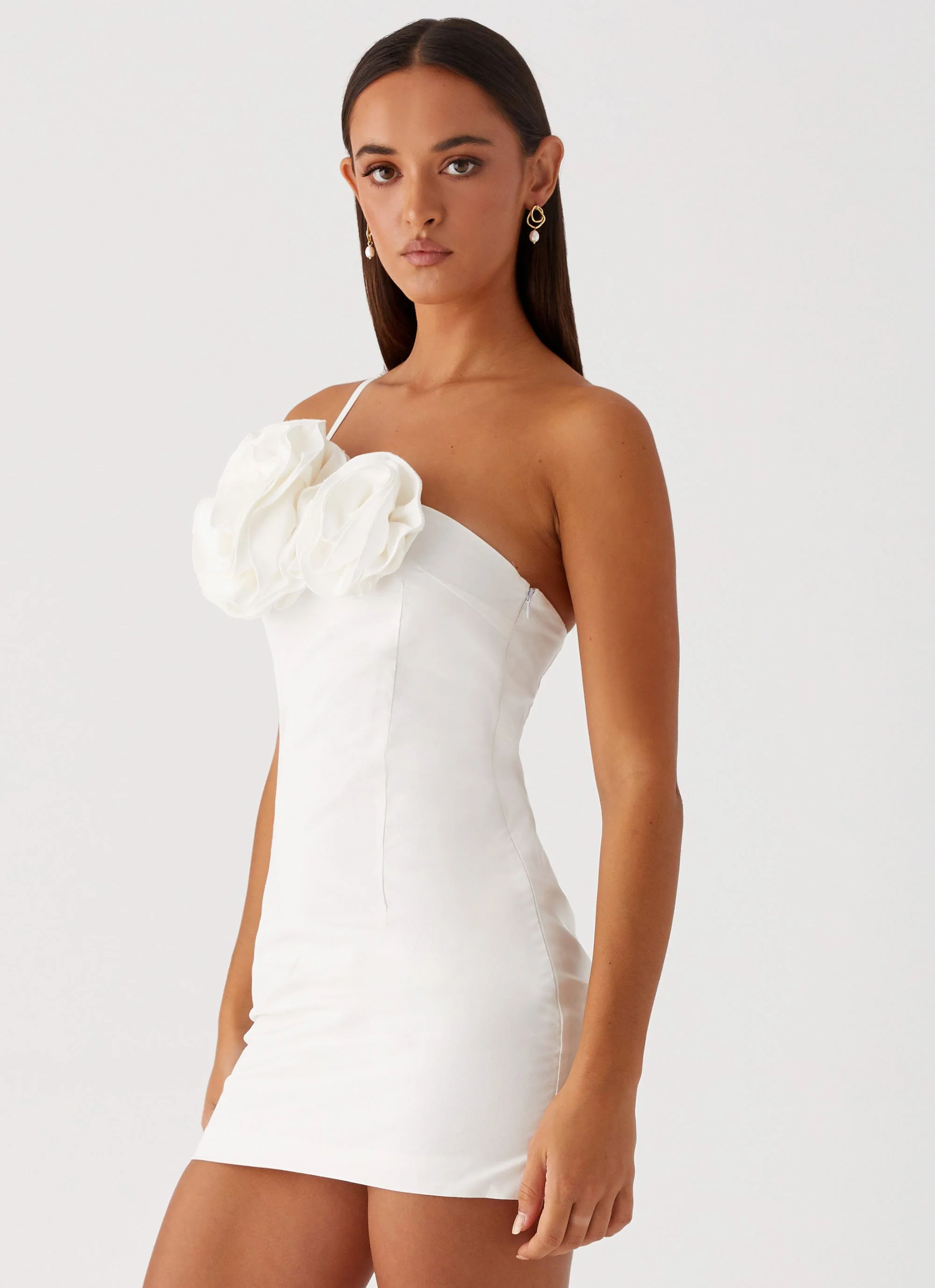 Elijah Mini Dress - Ivory - Image 3