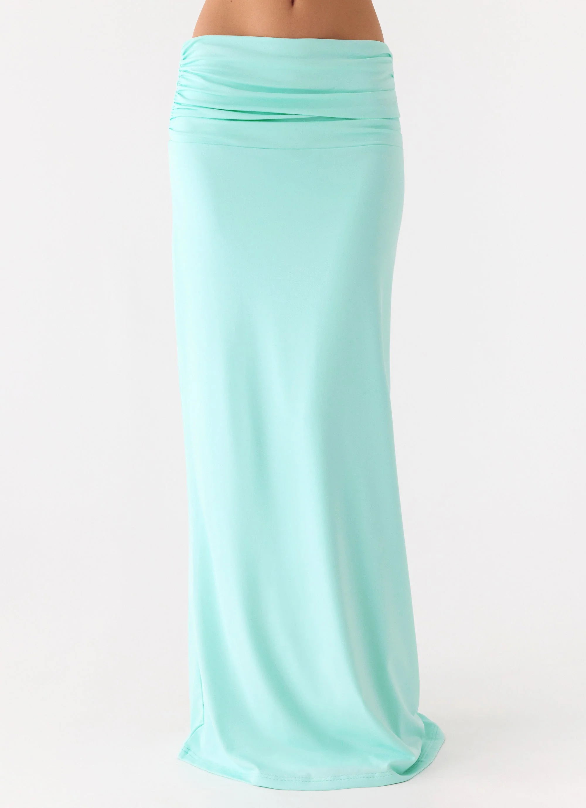 Elisabetta Maxi Skirt - Aqua - Image 2
