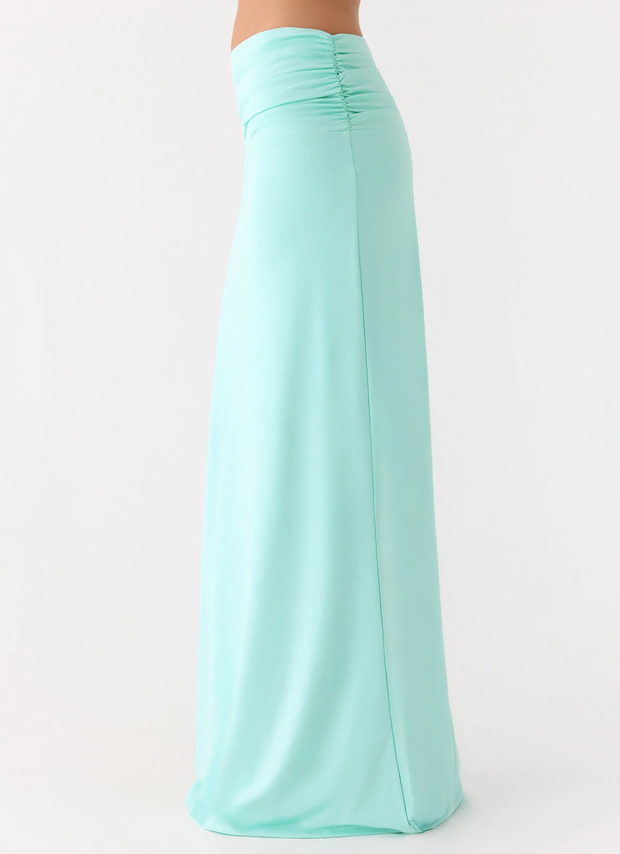 Elisabetta Maxi Skirt - Aqua - Image 3