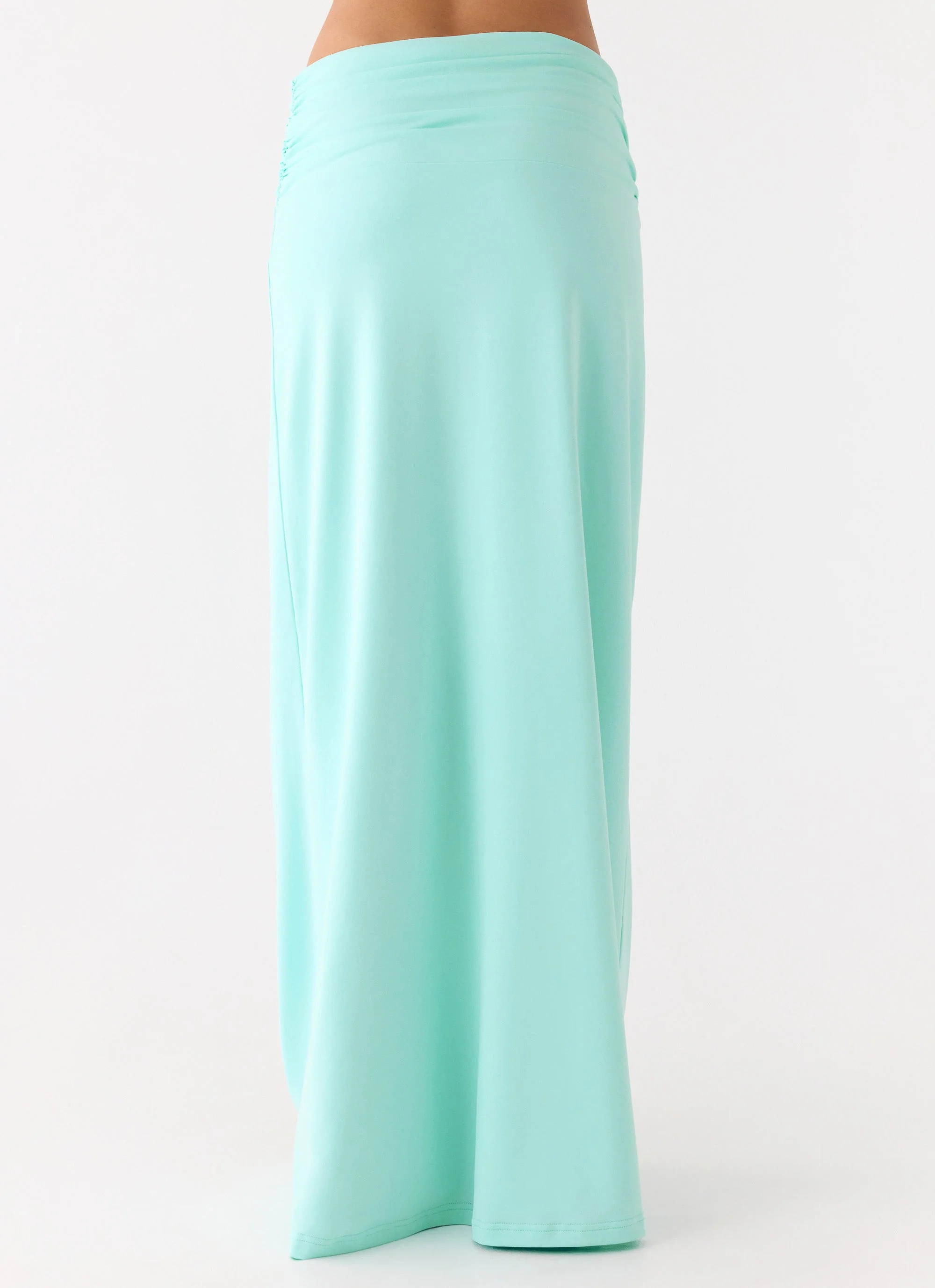 Elisabetta Maxi Skirt - Aqua - Image 4