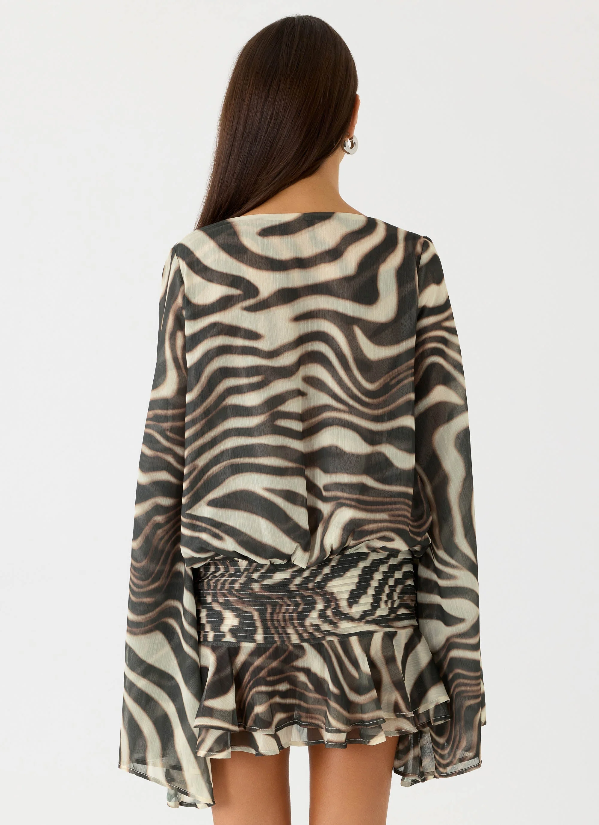Elisana Mini Dress - Zebra - Image 3