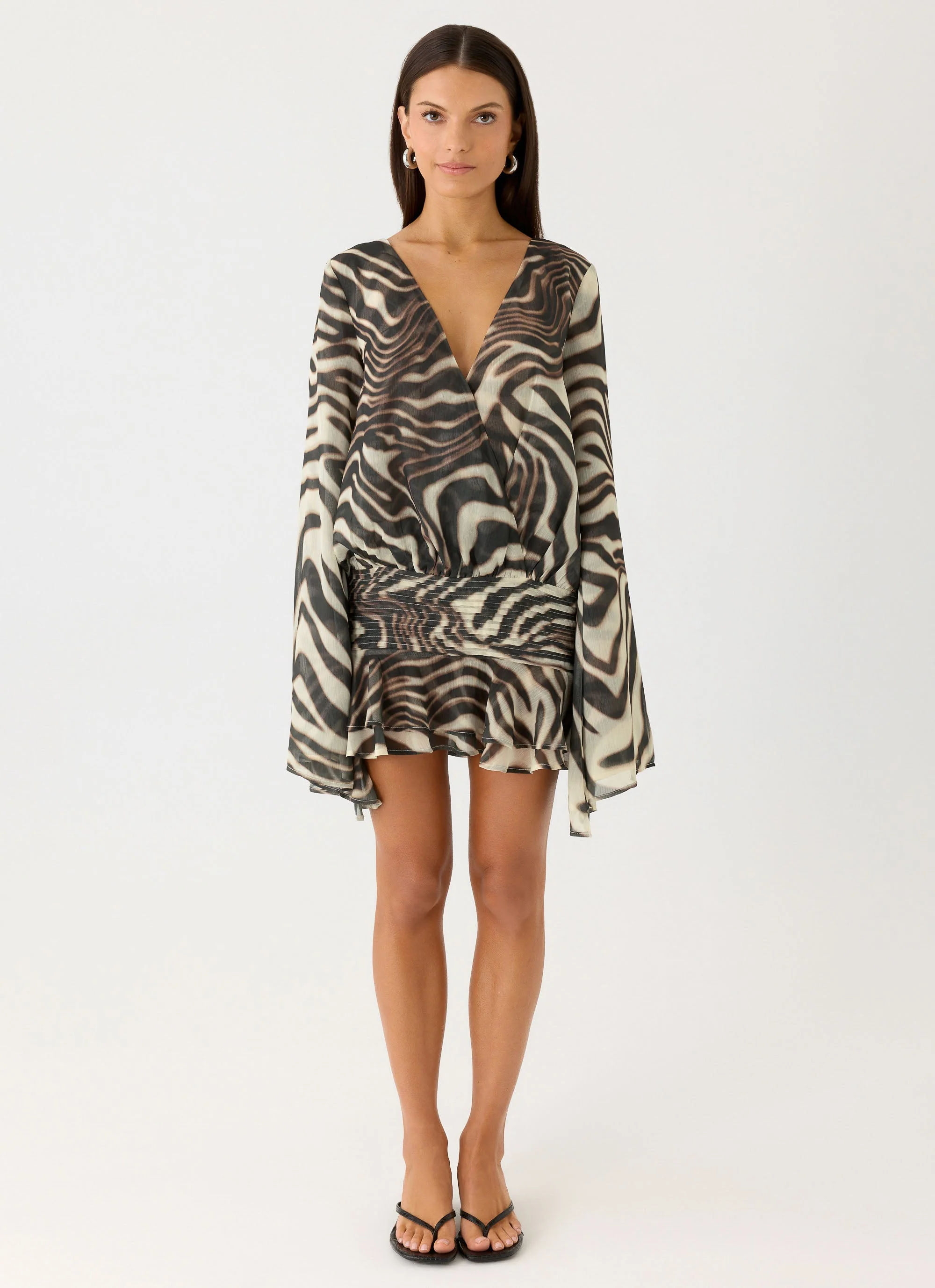 Elisana Mini Dress - Zebra - Image 4