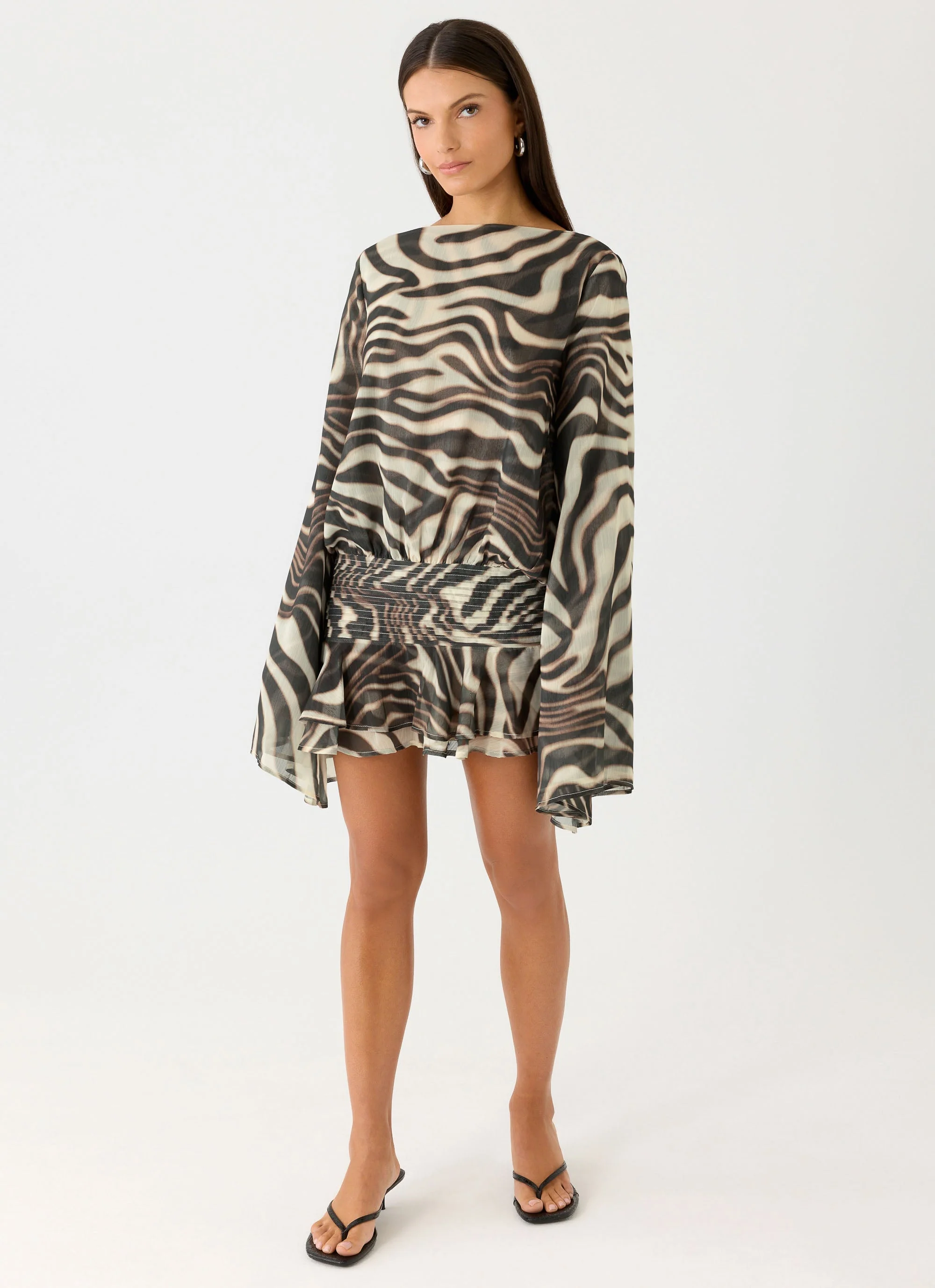 Elisana Mini Dress - Zebra - Image 6