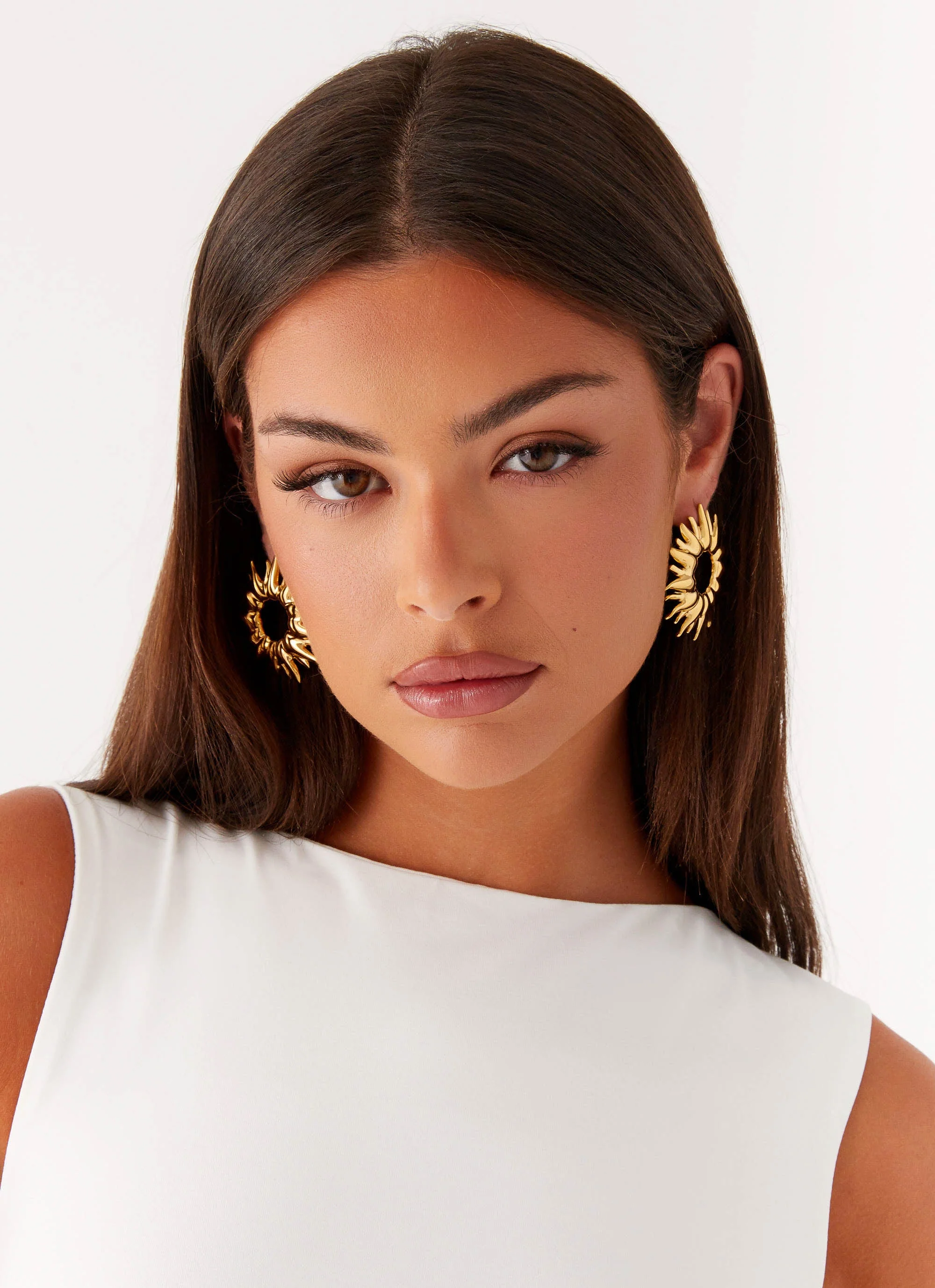 Eliya Earrings - Gold - Image 4