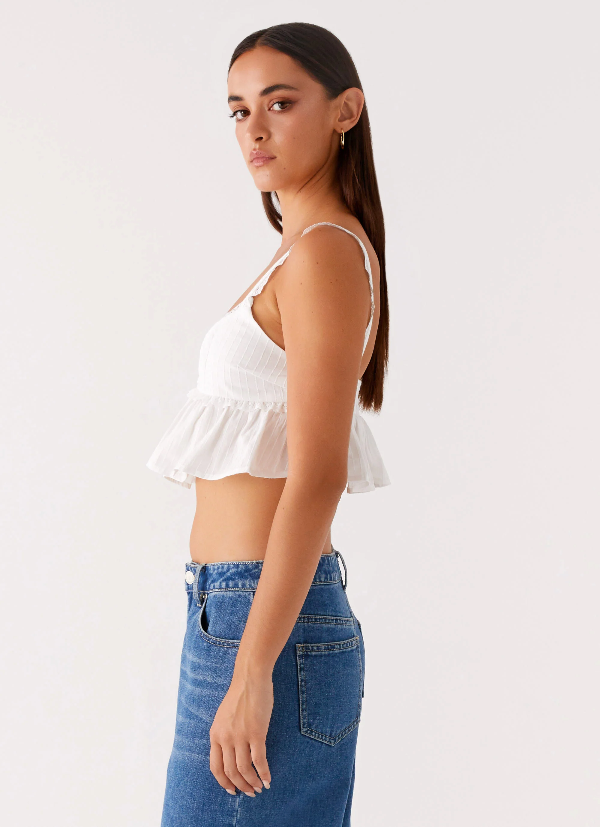 Elliana Cami Top - White - Image 3