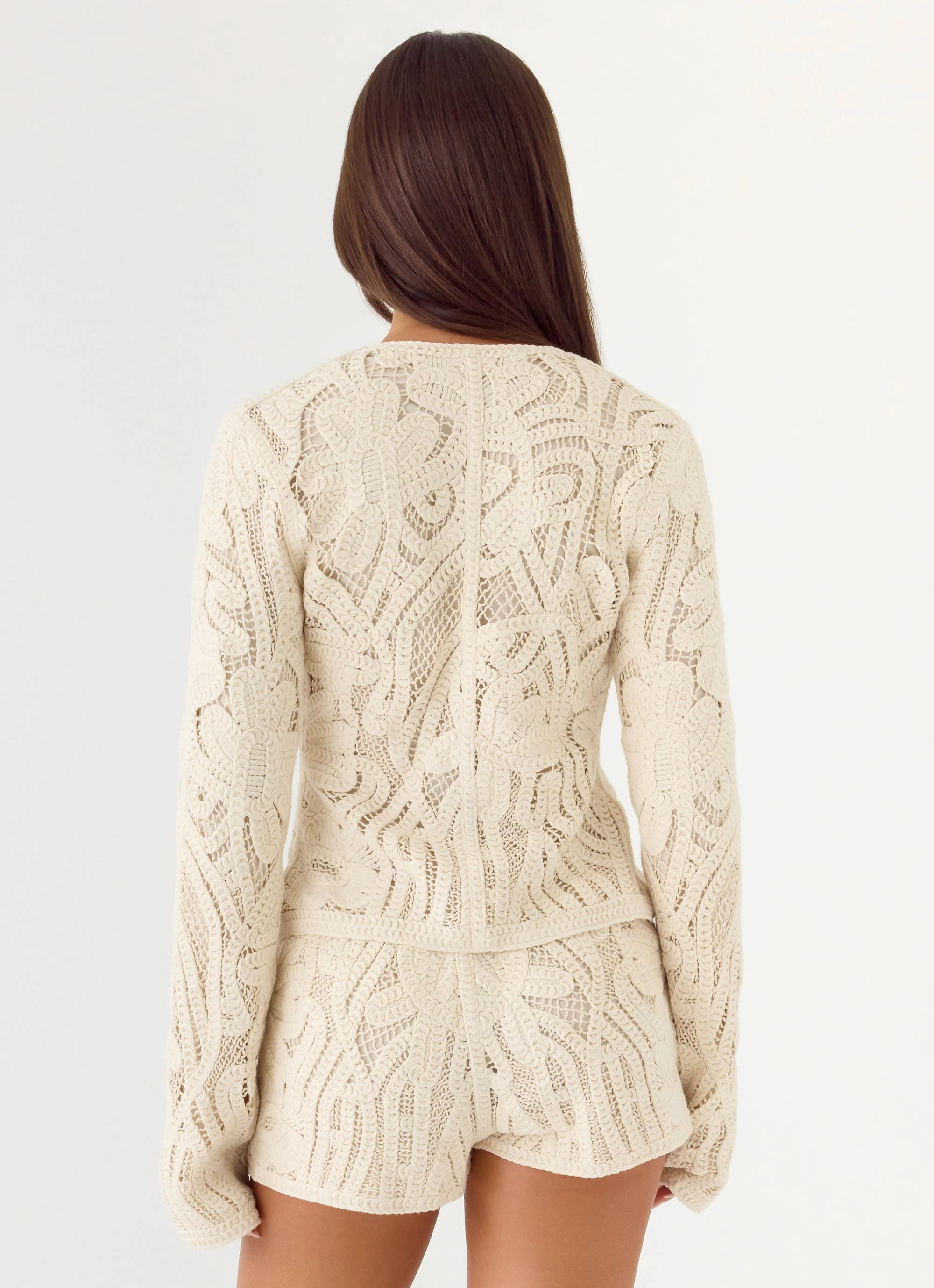 Ellington Long Sleeve Top - Ivory - Image 3