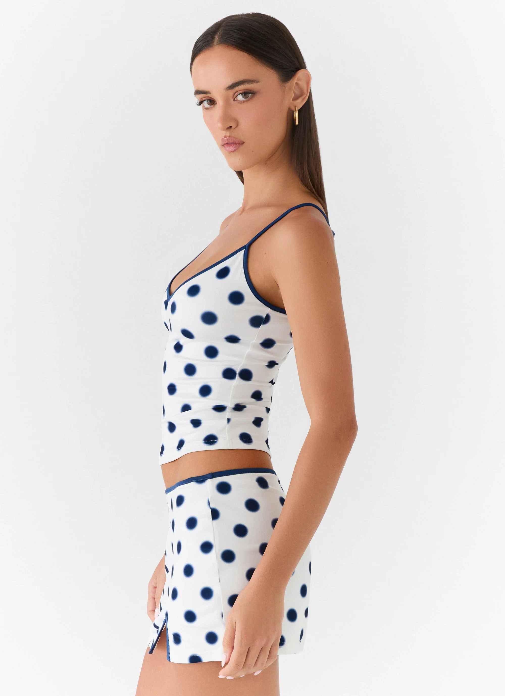 Elliot Top - Porcelain Blue Polka Dot - Image 2