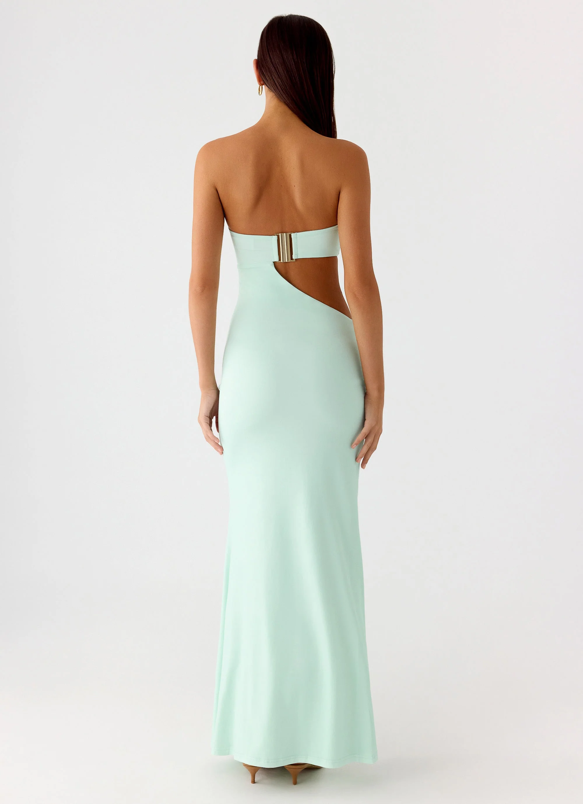 Ellisah Ombre Maxi Dress - Green Gradient - Image 3