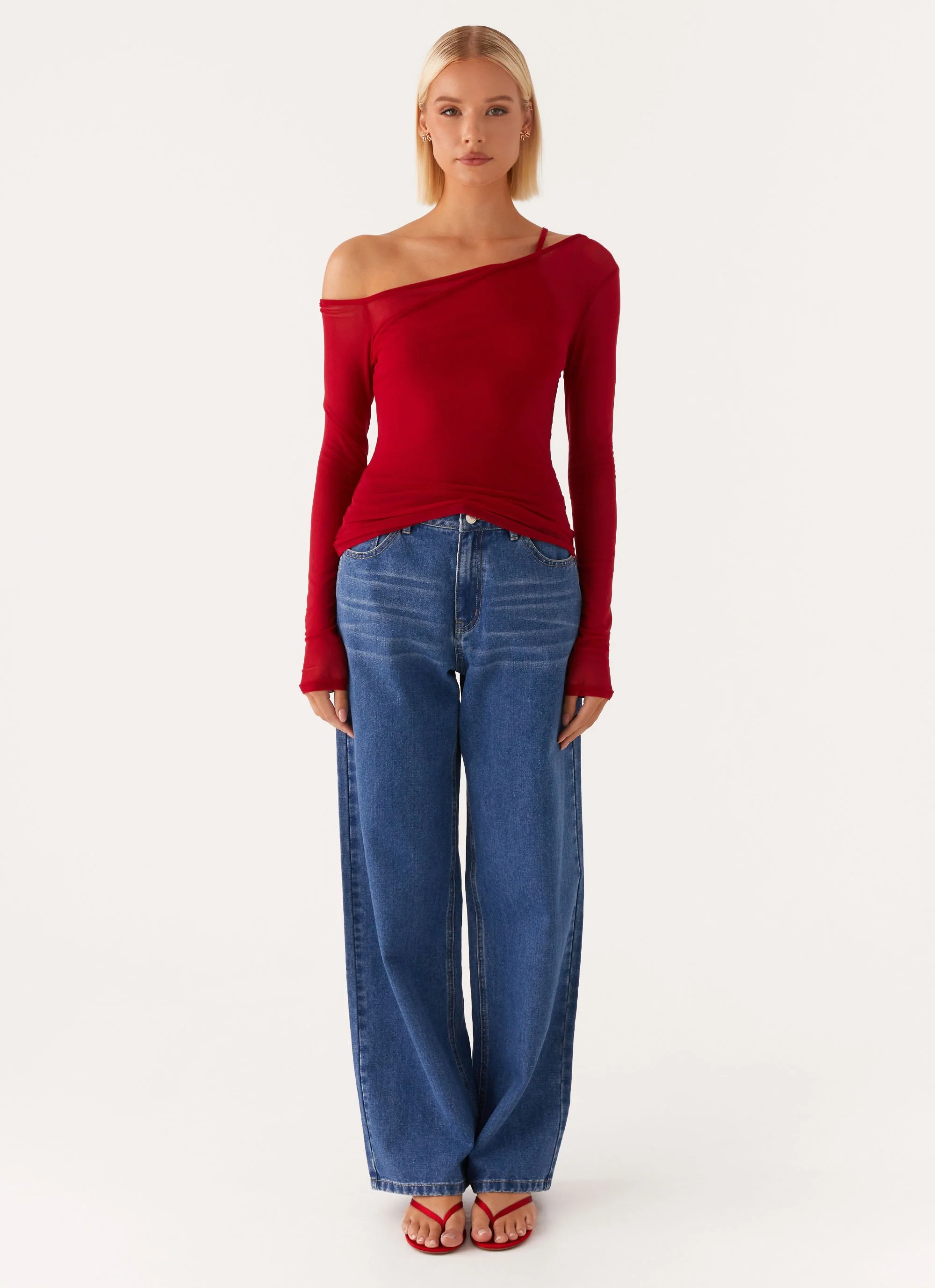 Elodie Top - Red - Image 2
