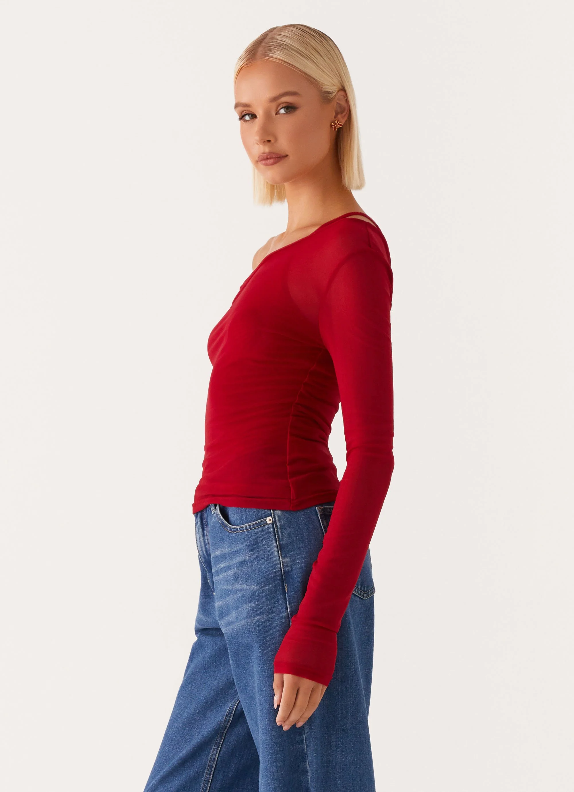 Elodie Top - Red - Image 3