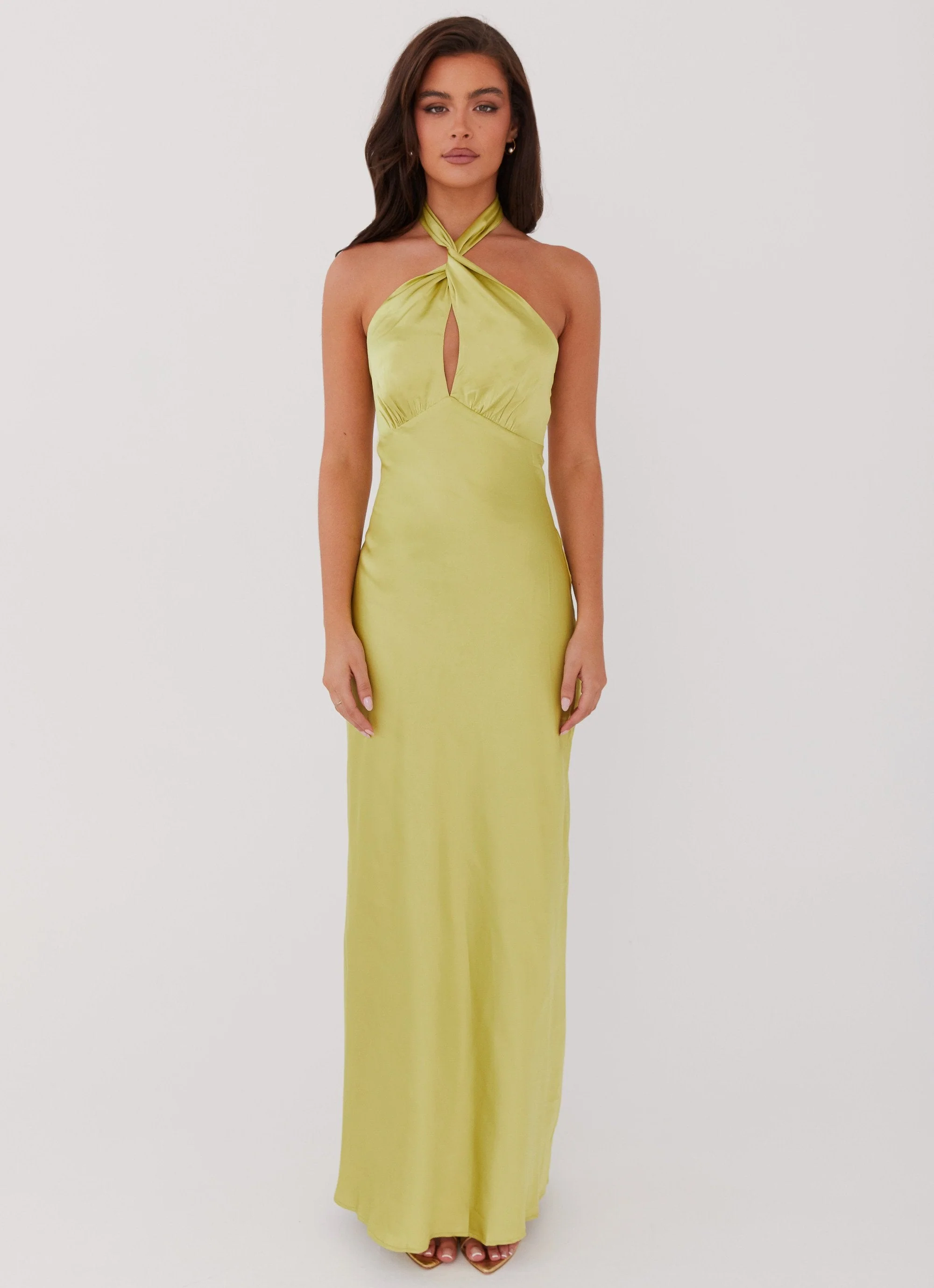 Elowen Maxi Dress - Chartreuse - Image 2