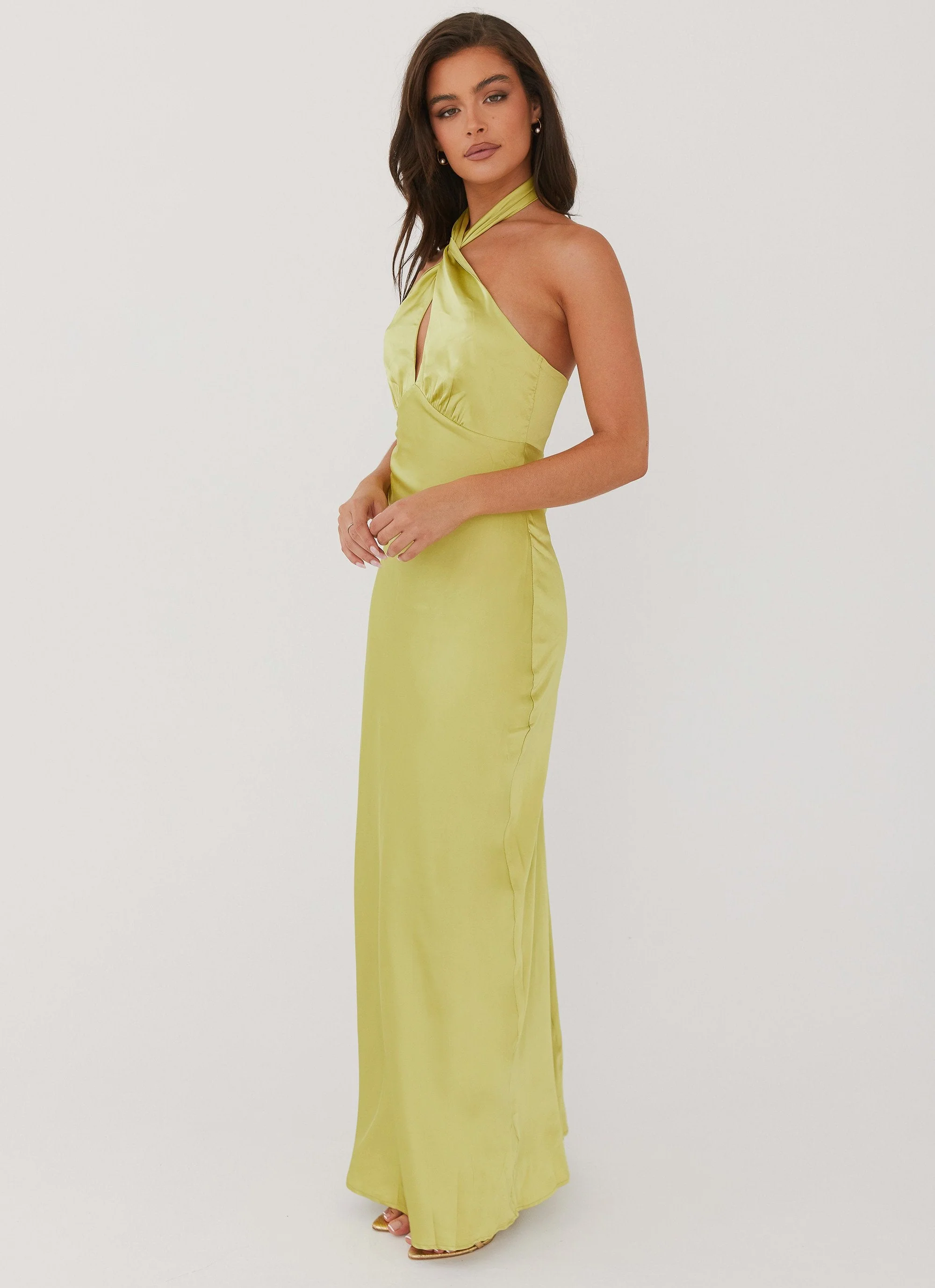 Elowen Maxi Dress - Chartreuse - Image 4