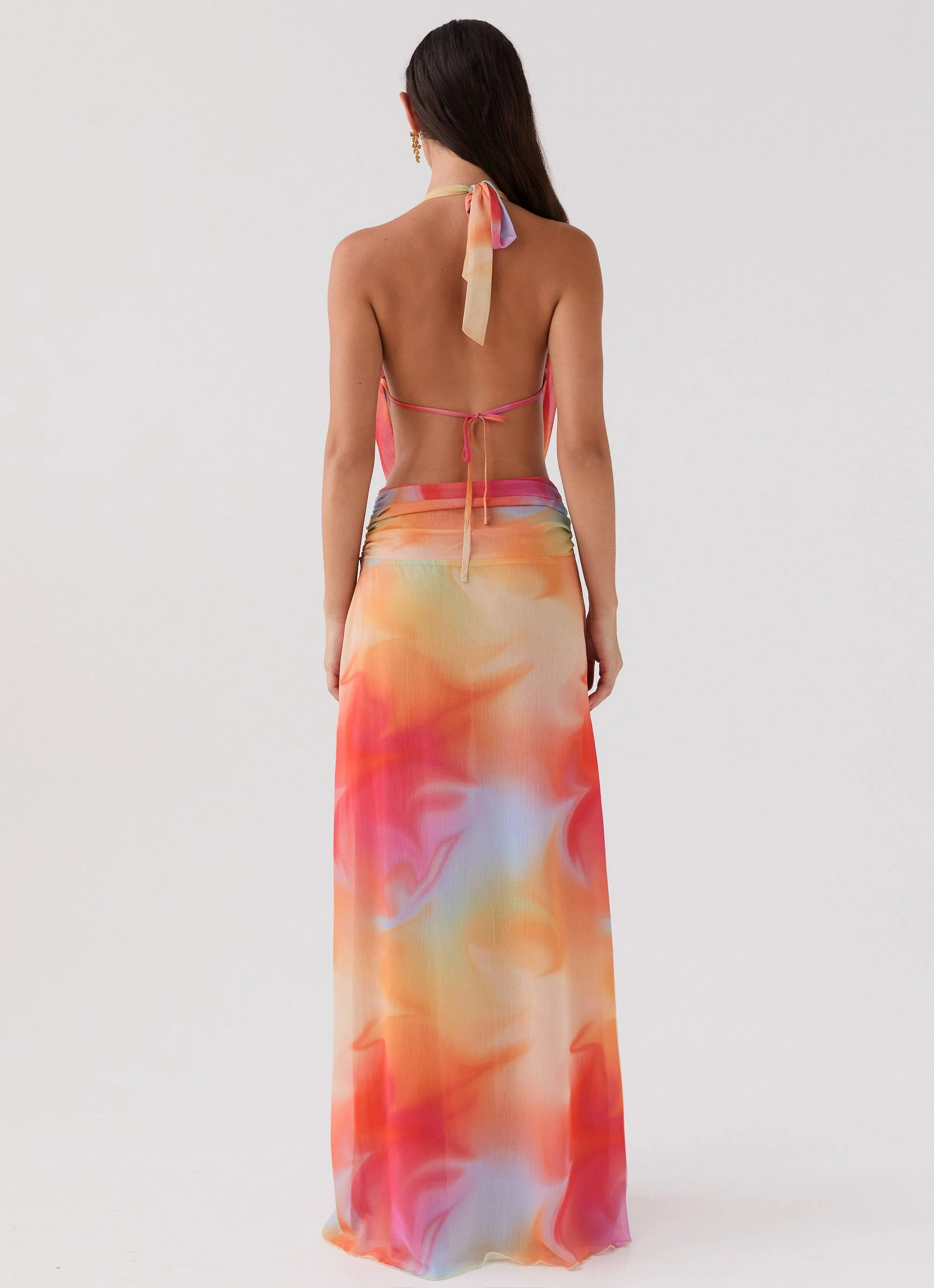 Elysia Chiffon Maxi Dress - Rainbow - Image 4