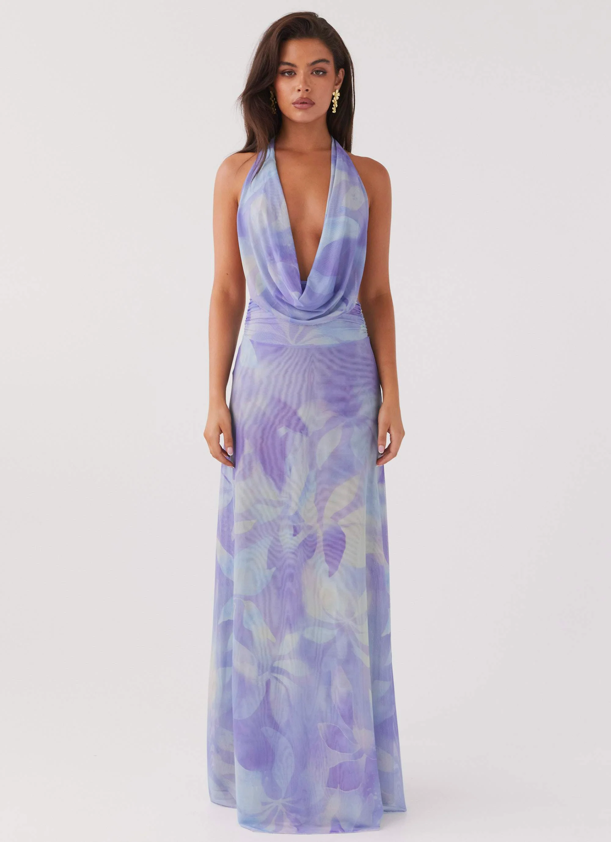 Elysia Mesh Maxi Dress - Purple Rain - Image 2