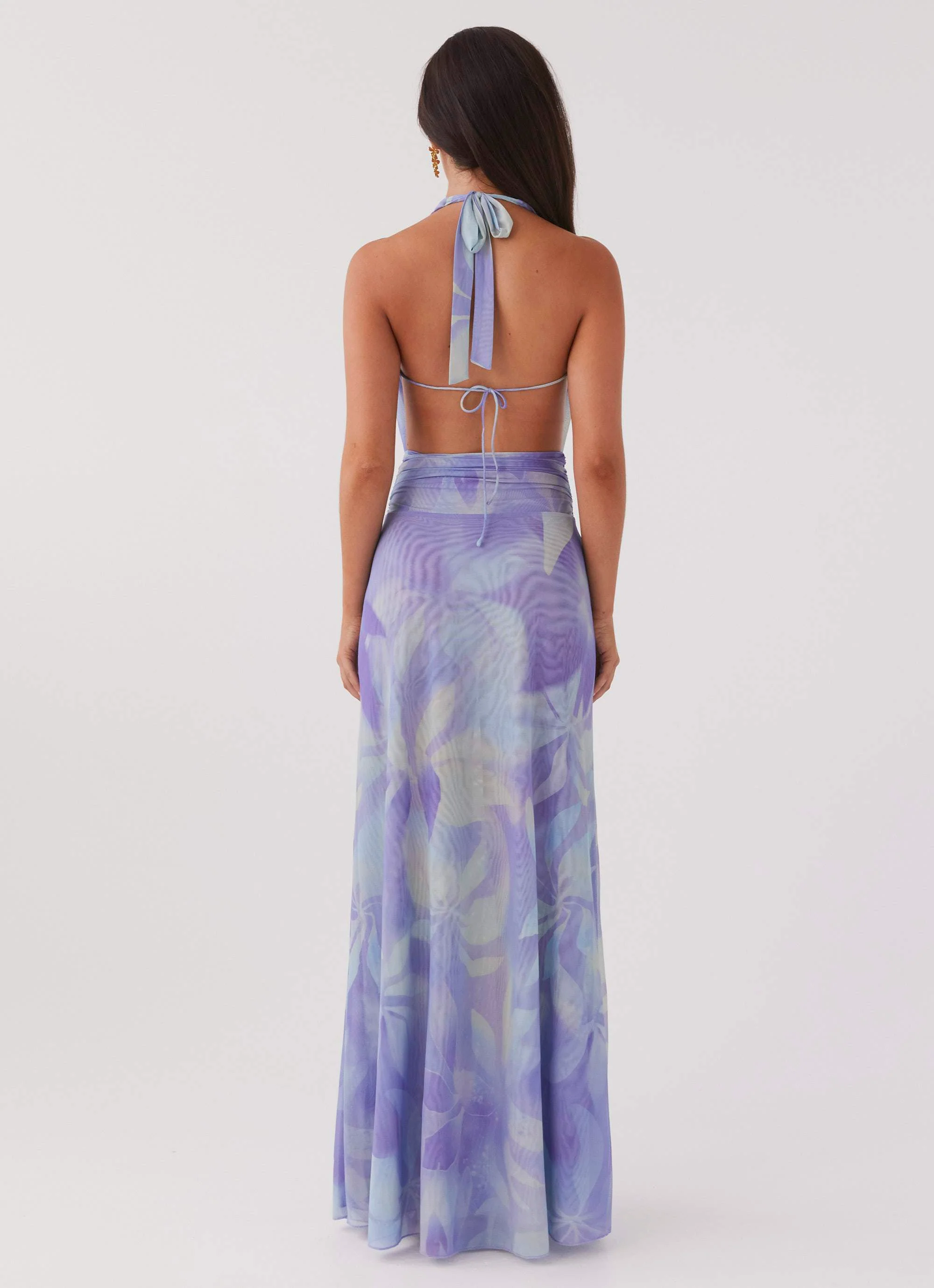 Elysia Mesh Maxi Dress - Purple Rain - Image 5