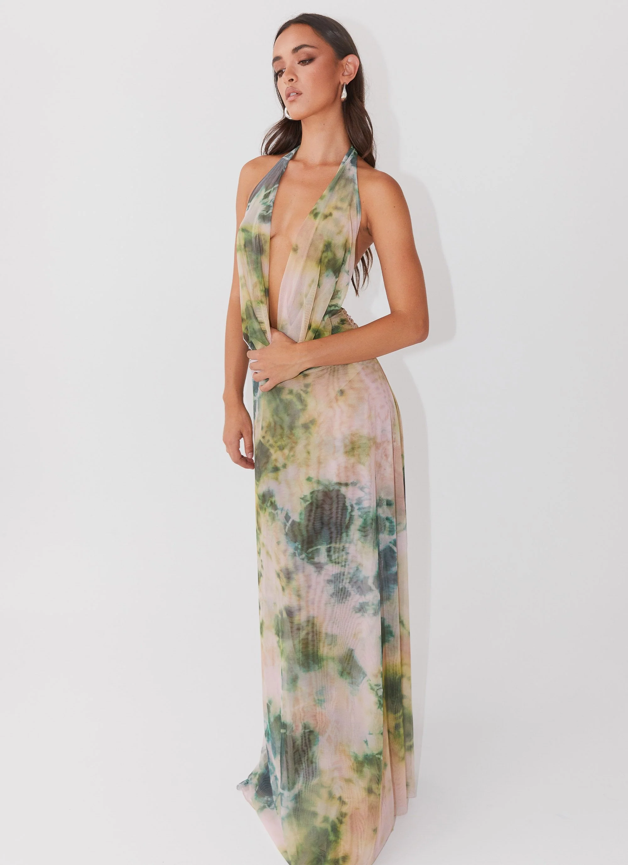 Elysia Mesh Maxi Dress - Rainforest - Image 8