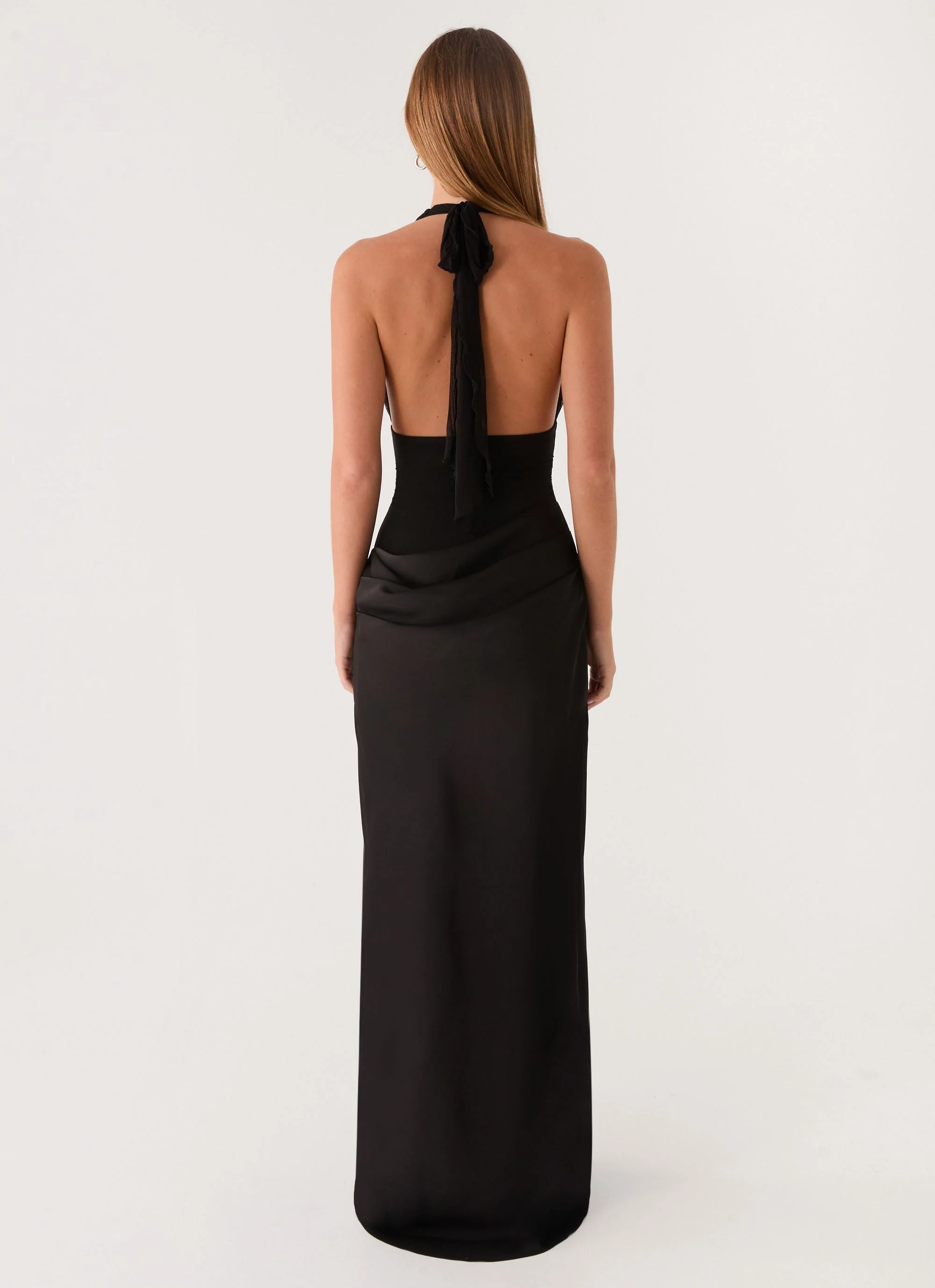 Emaretta Halter Maxi Dress - Black - Image 4