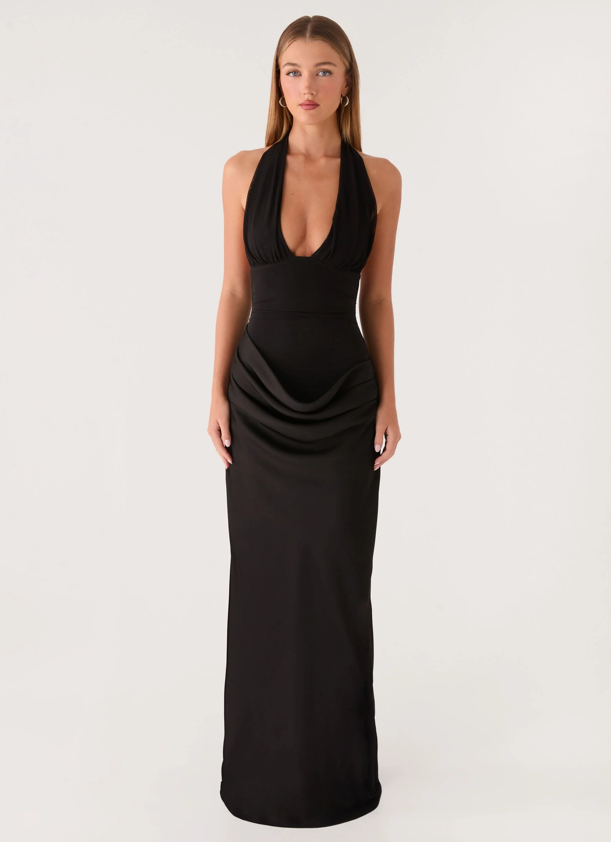 Emaretta Halter Maxi Dress - Black - Image 6