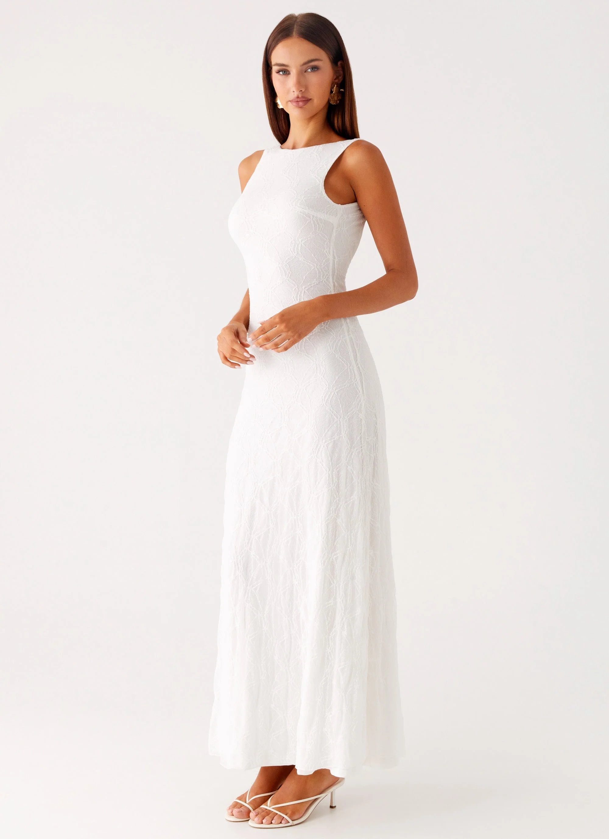 Embrace The Sun Maxi Dress - White - Image 5