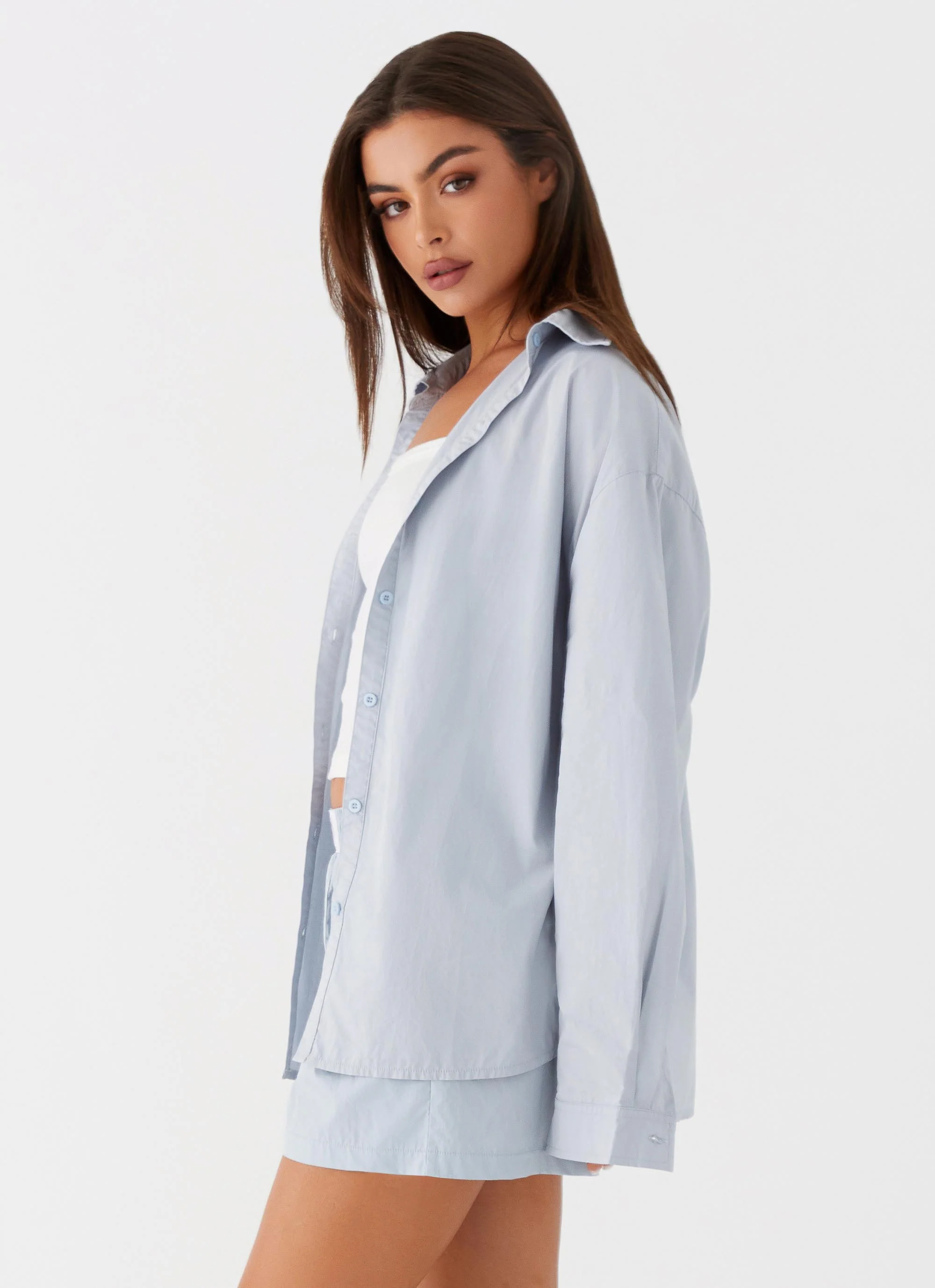 Emelda Long Sleeve Shirt - Blue - Image 3
