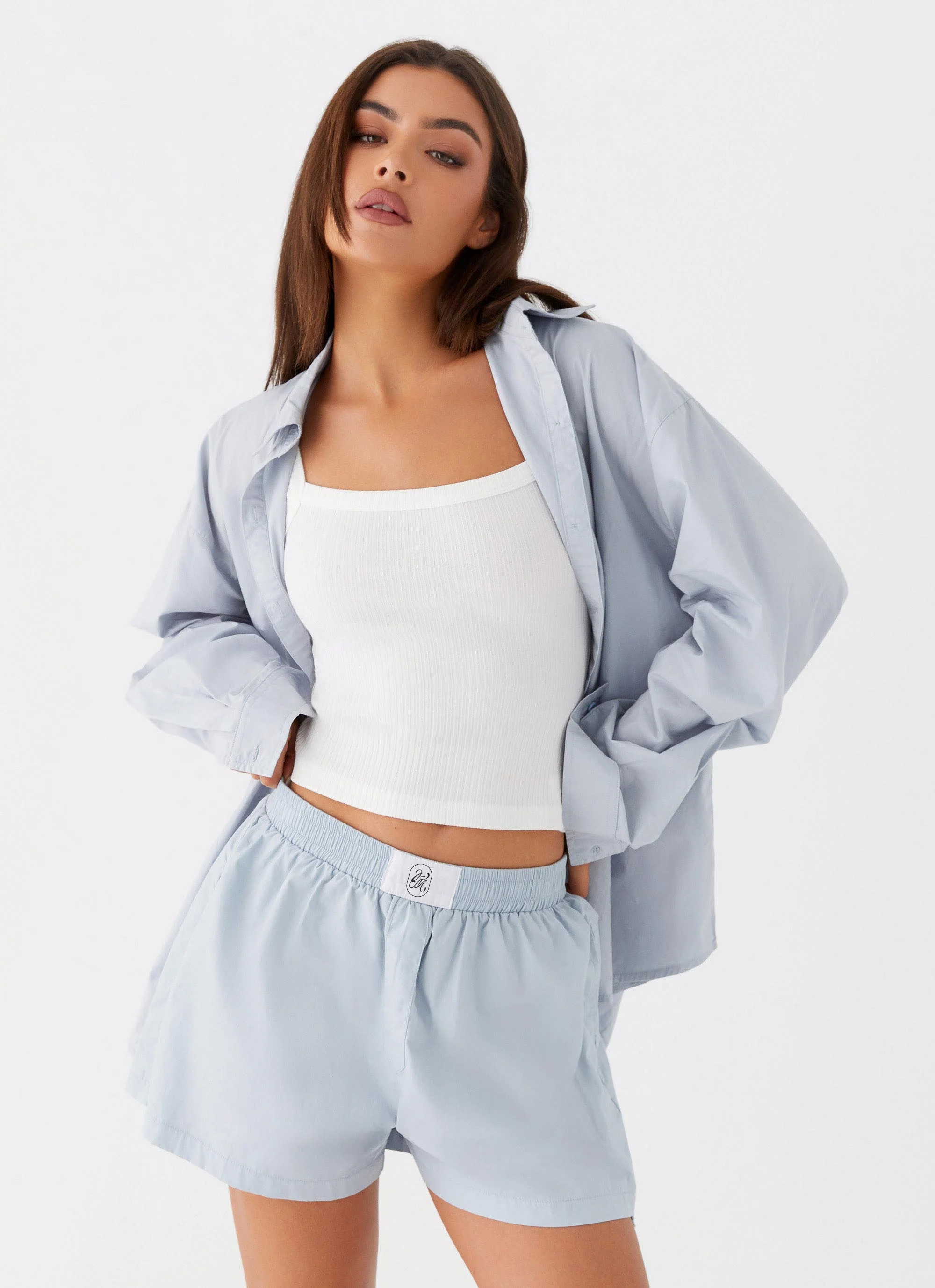 Emelda Long Sleeve Shirt - Blue - Image 5