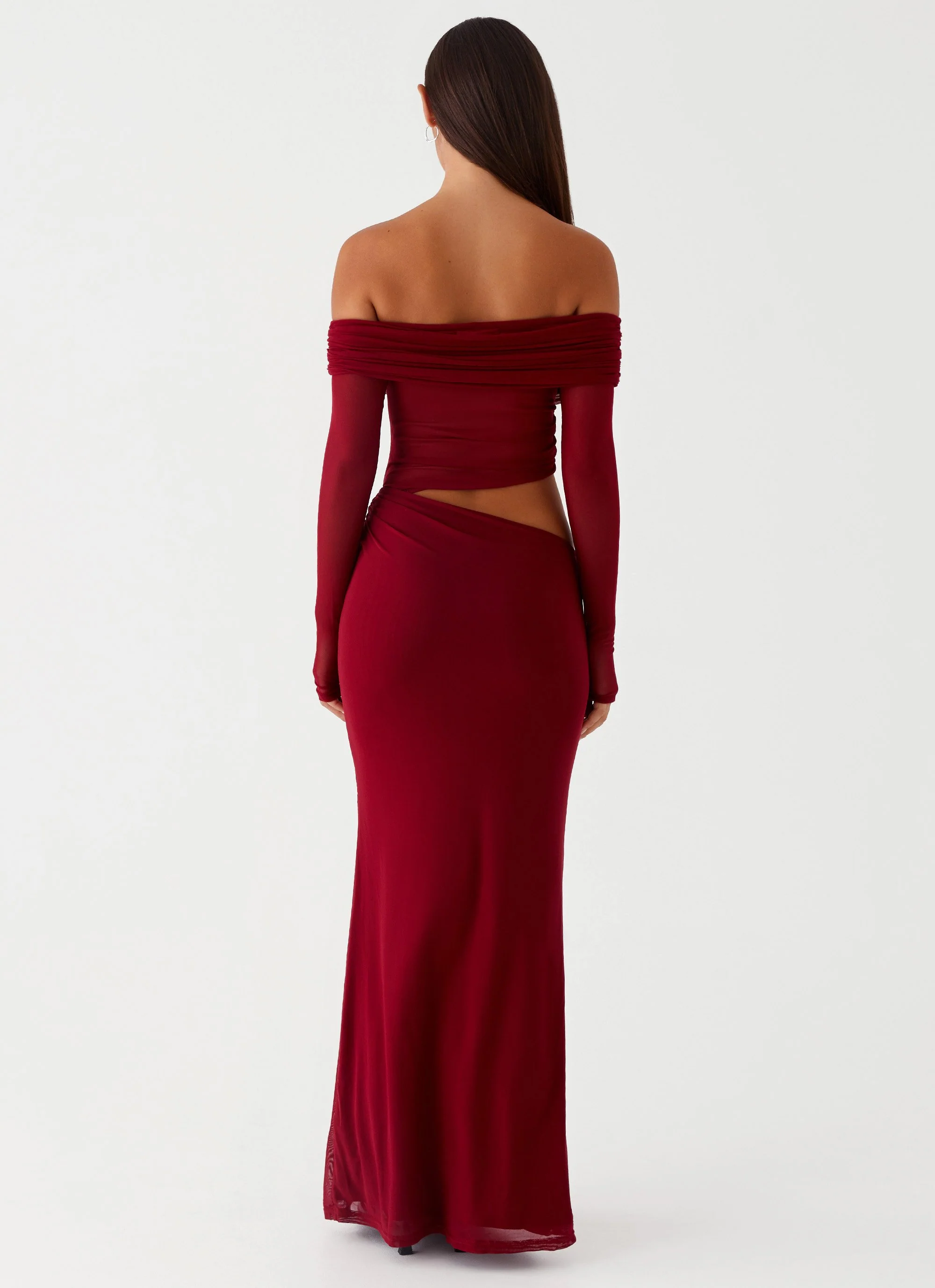 Emery Maxi Dress - Cherry Red - Image 4