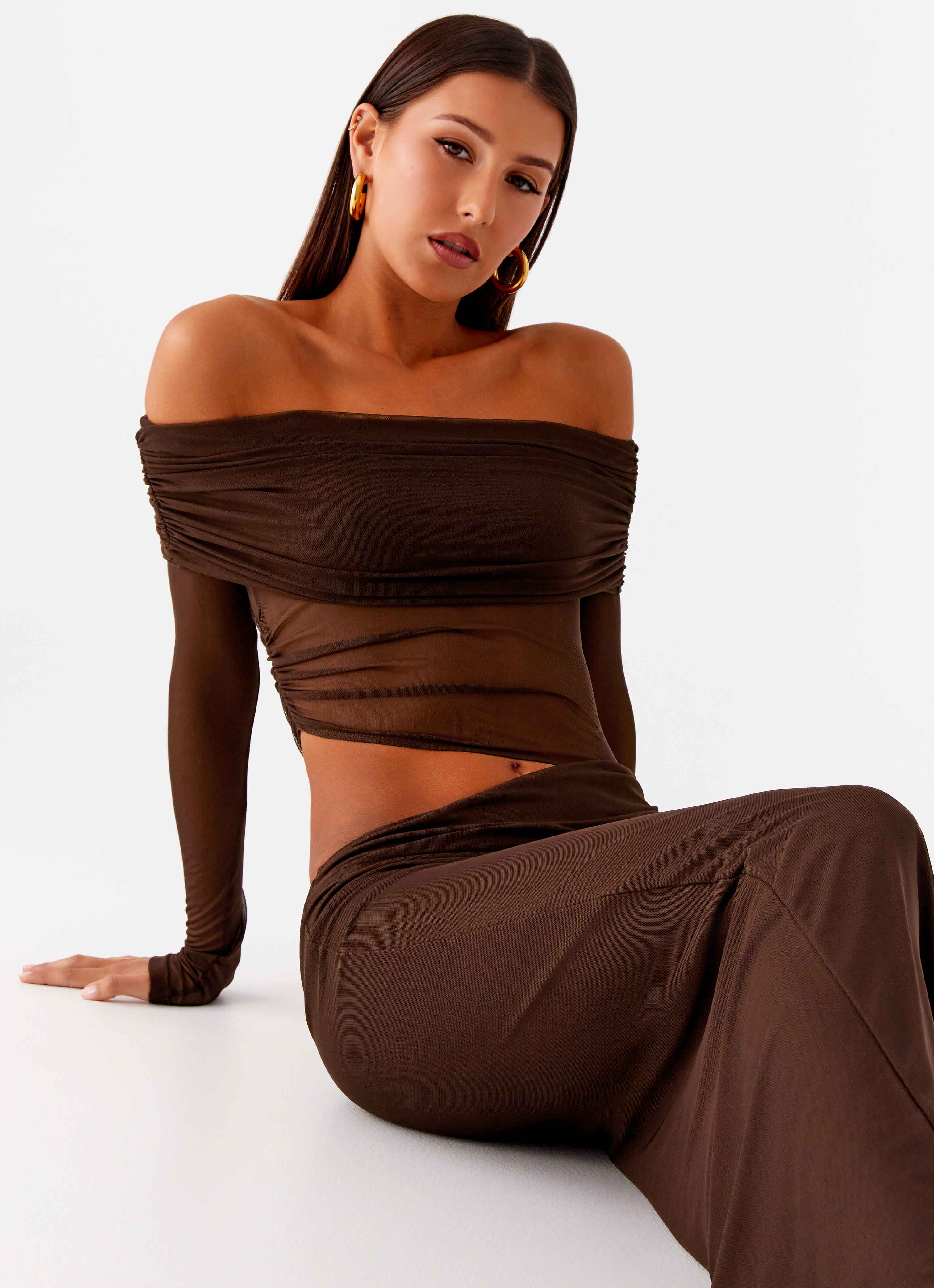 Emery Maxi Dress - Chocolate - Image 6