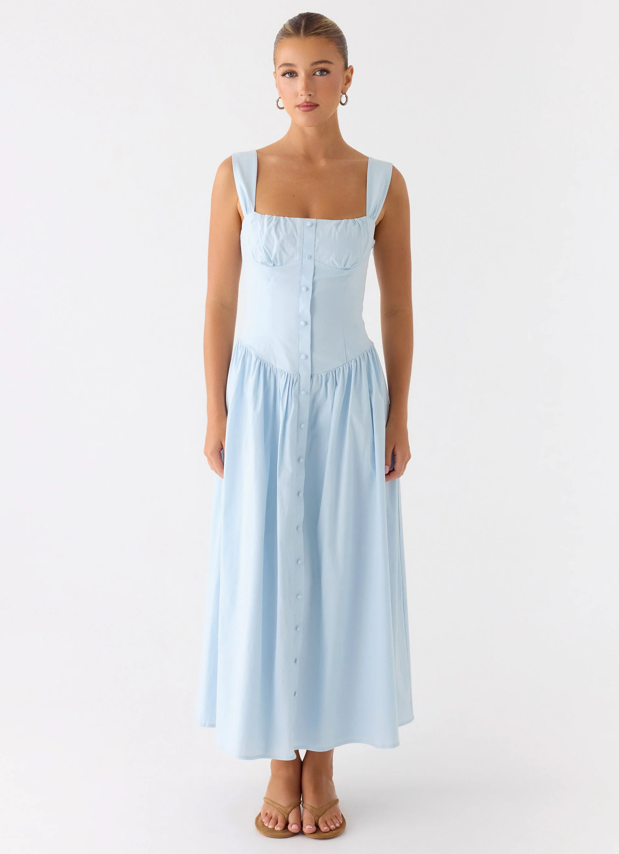 Emmalina Midi Dress - Blue - Image 4
