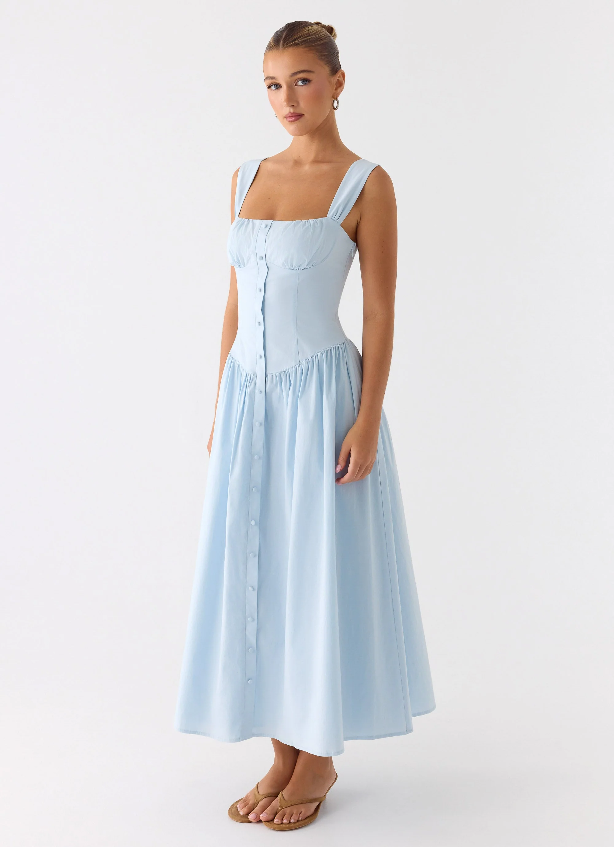 Emmalina Midi Dress - Blue - Image 5