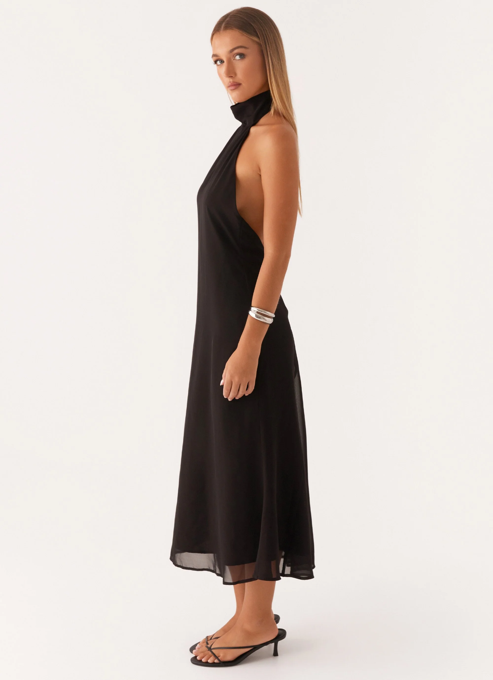 Emmalyn Midi Dress - Black - Image 3