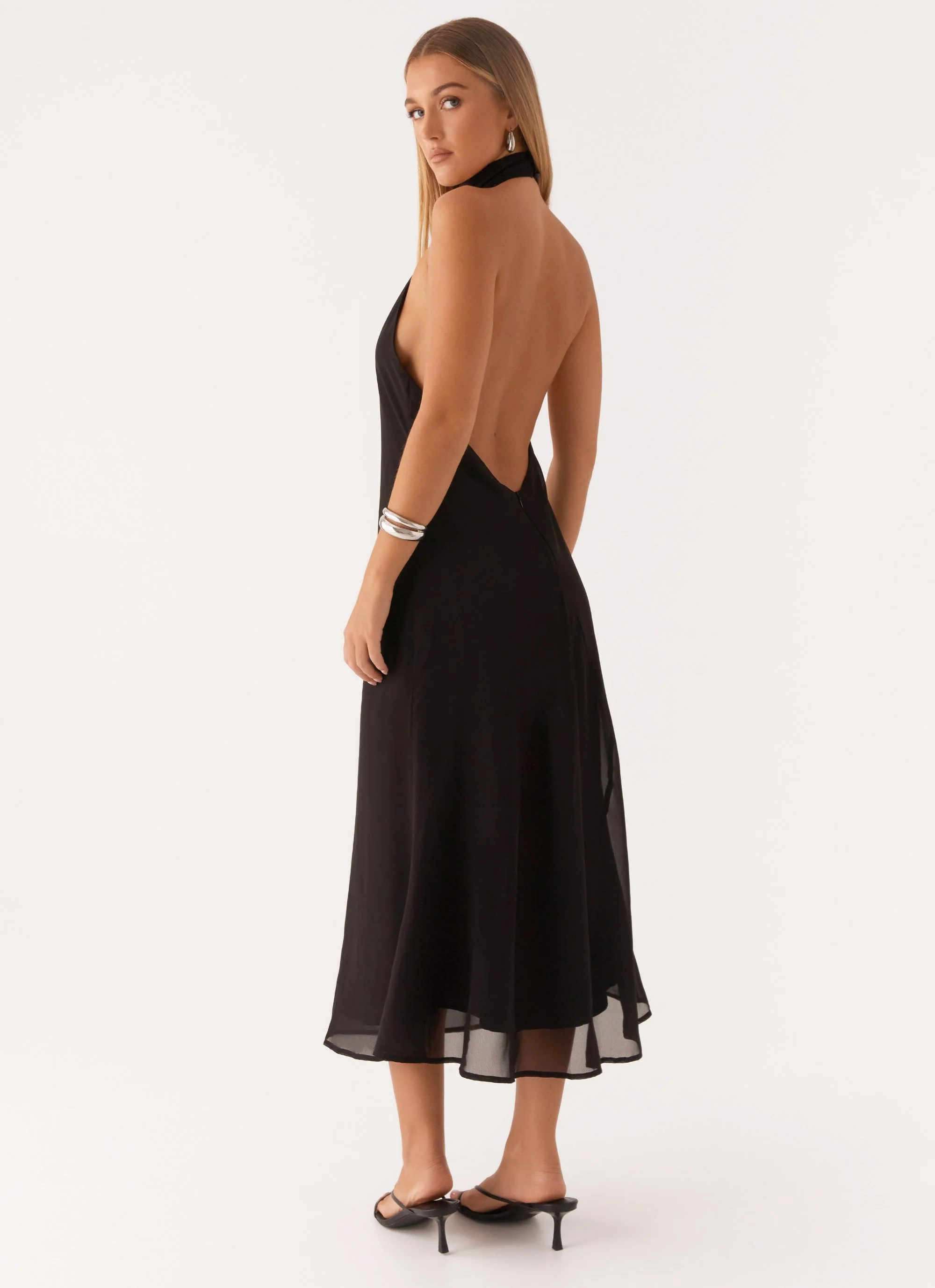 Emmalyn Midi Dress - Black - Image 5